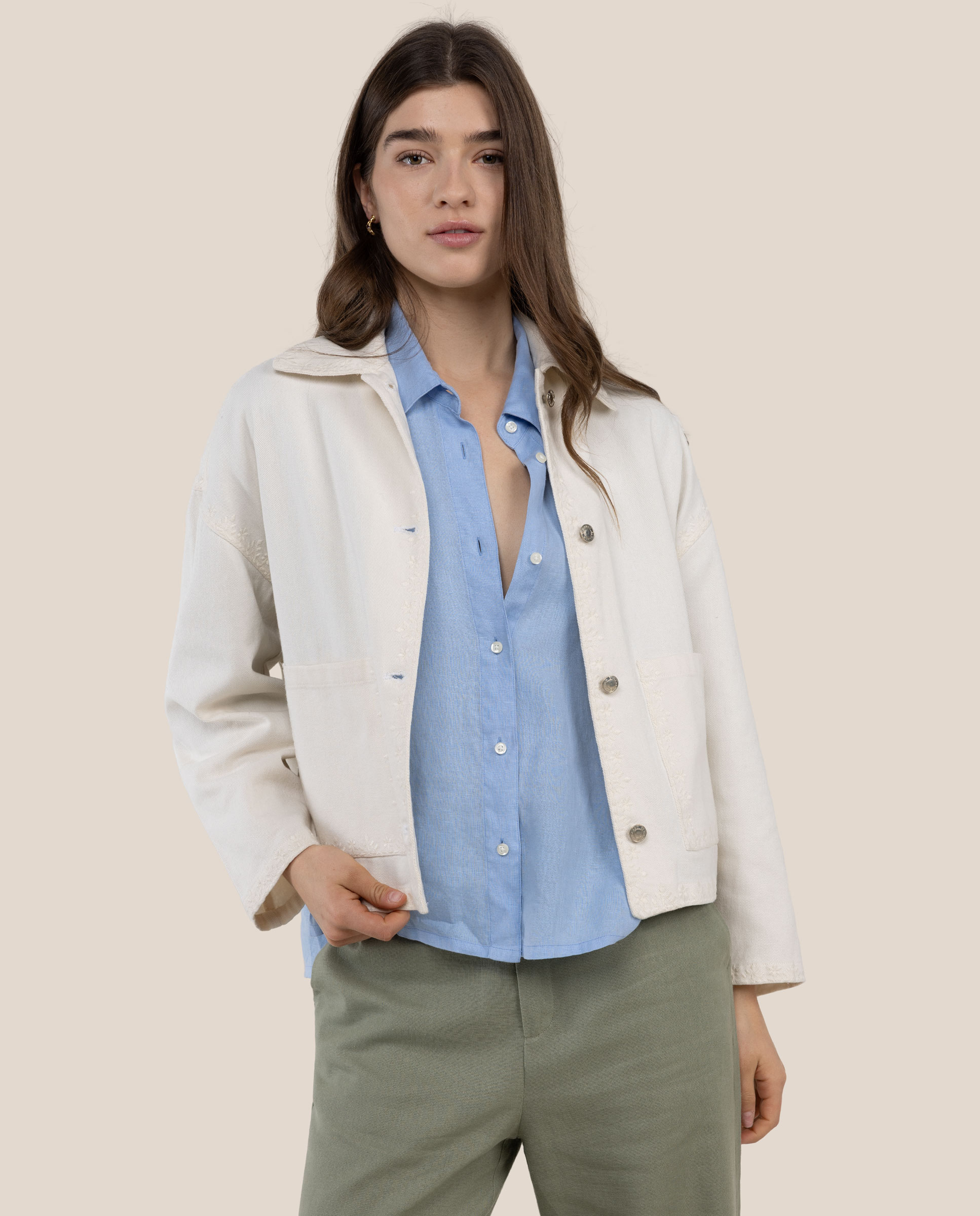 Sobrecamisa Lisa Olivia Natural-2