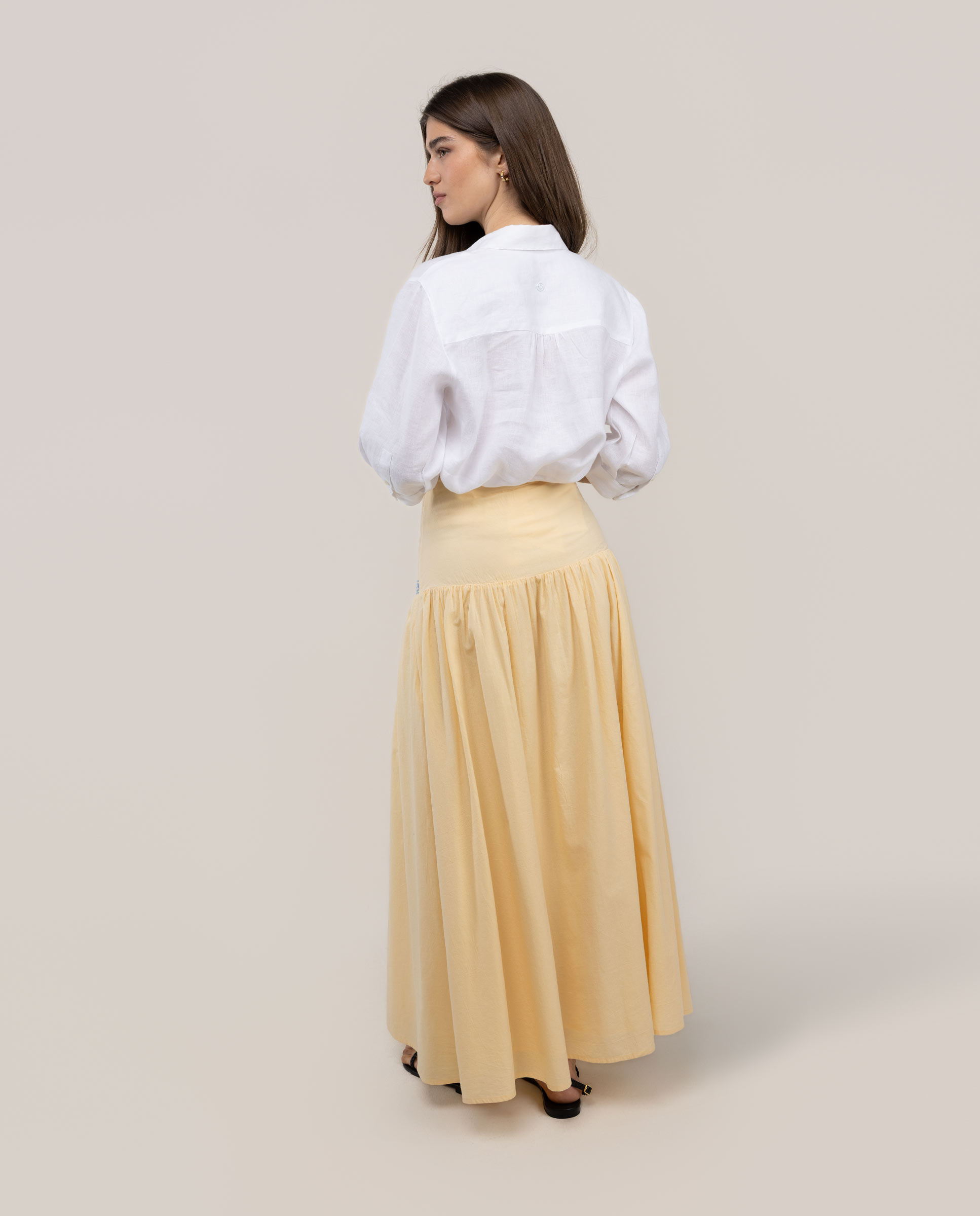 Saia Comprida Manuela Amarelo-4