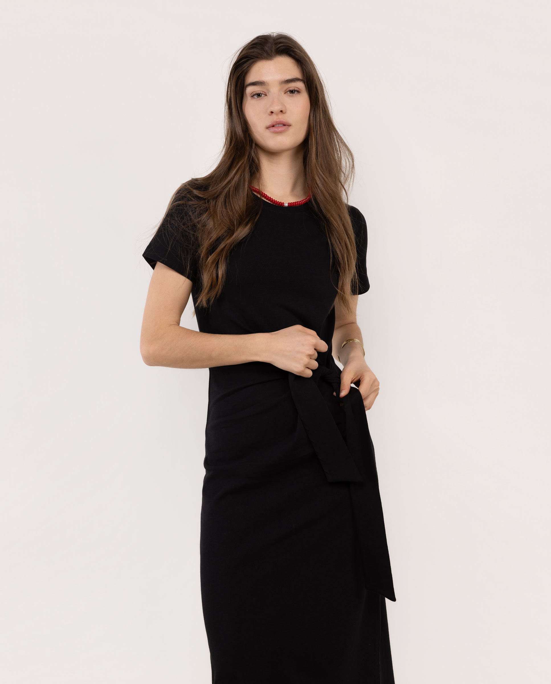 Vestido Liso Holly Preto-2