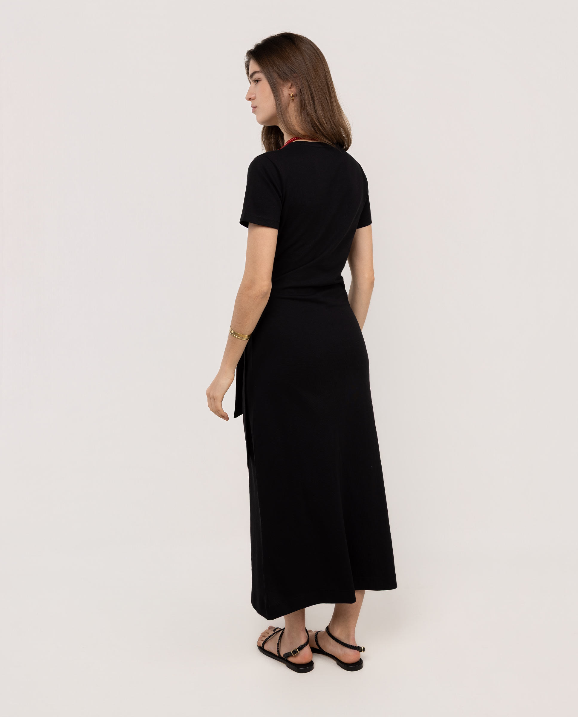 Vestido Liso Holly Preto-4