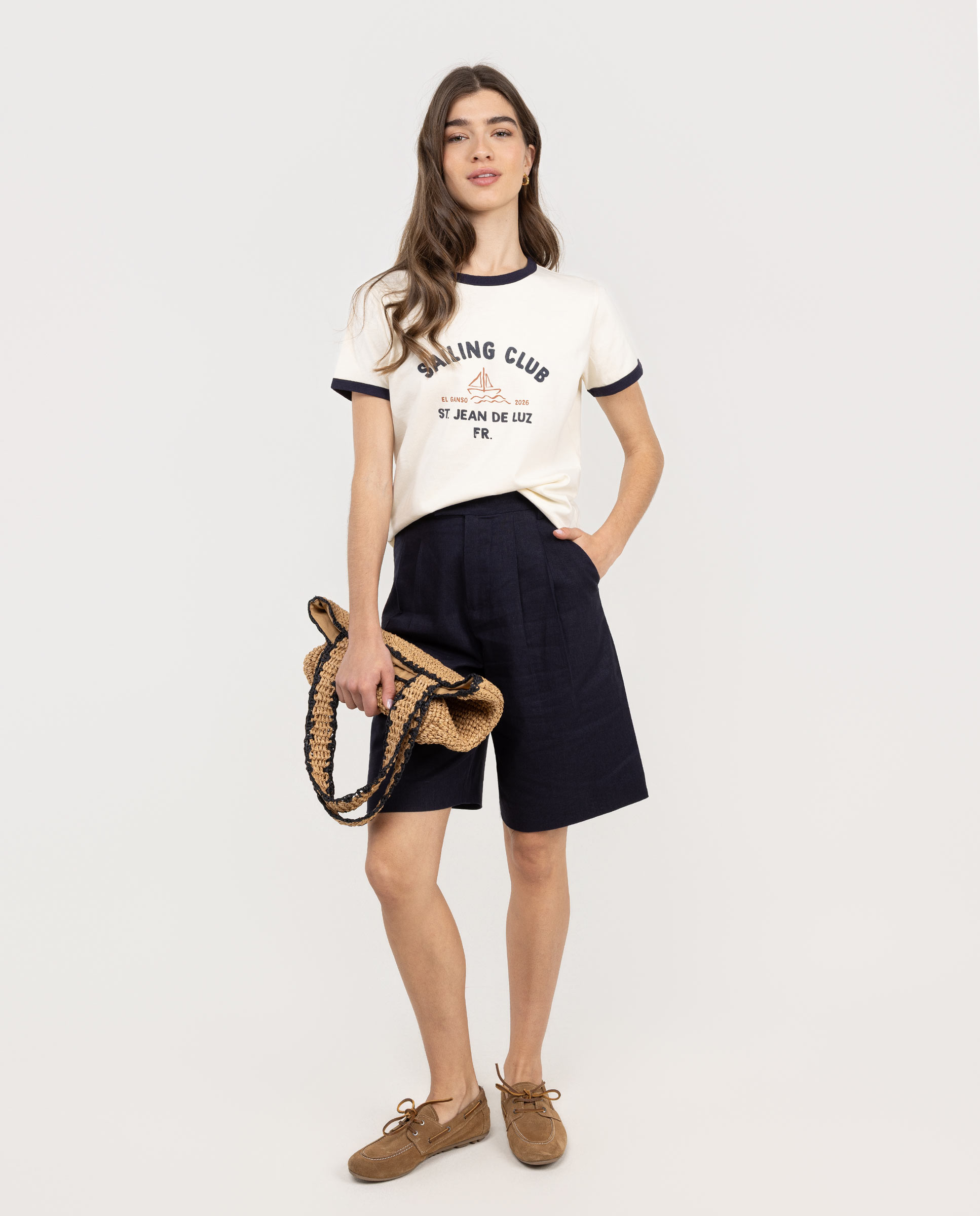 T-shirt de Algodão Cru-2