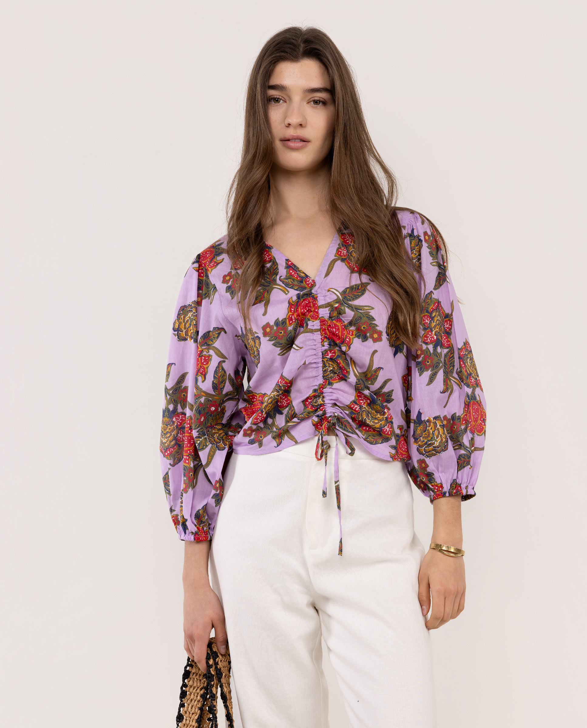 Blusa Estampada Caterina Azul-2
