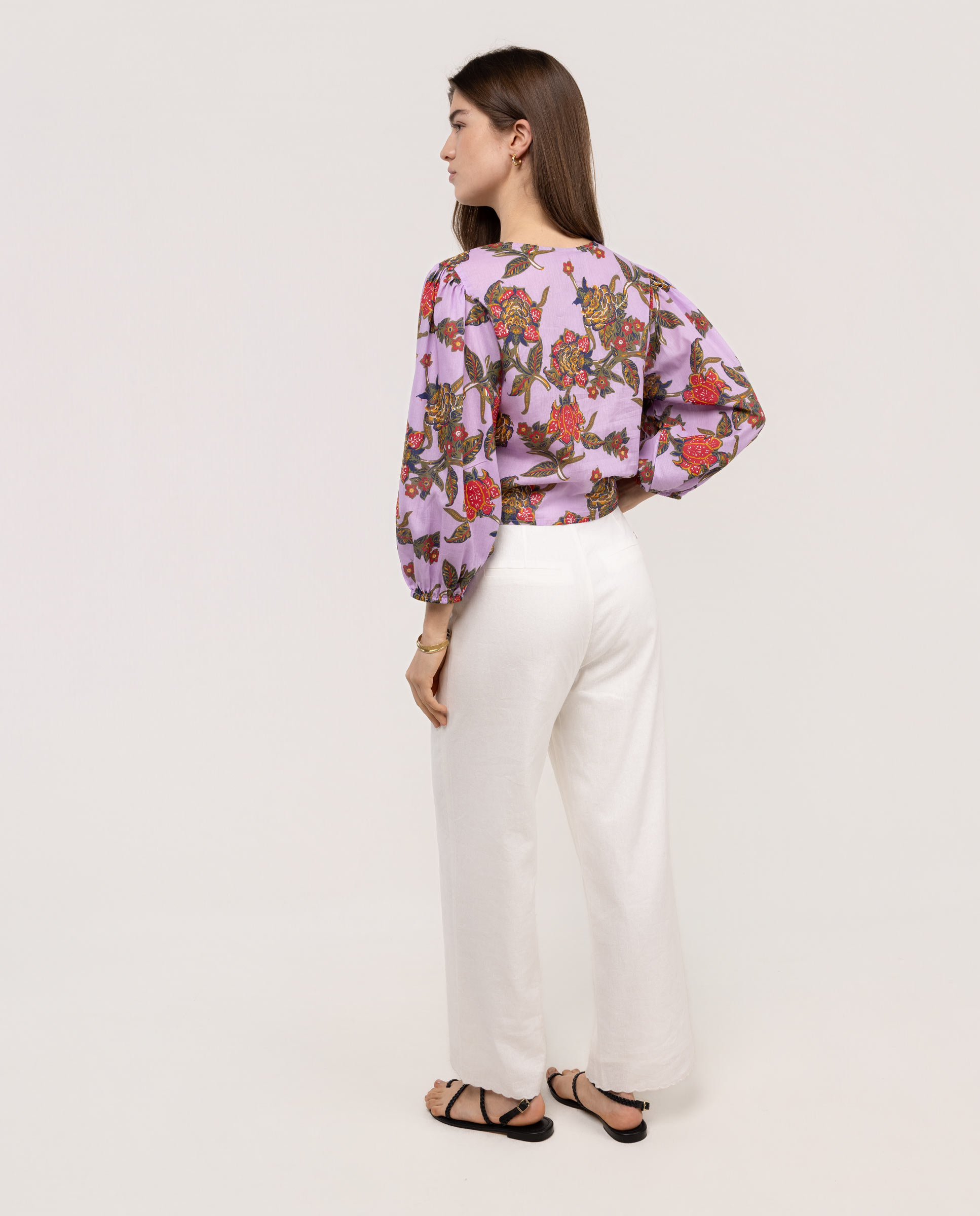 Blusa Estampada Caterina Azul-4
