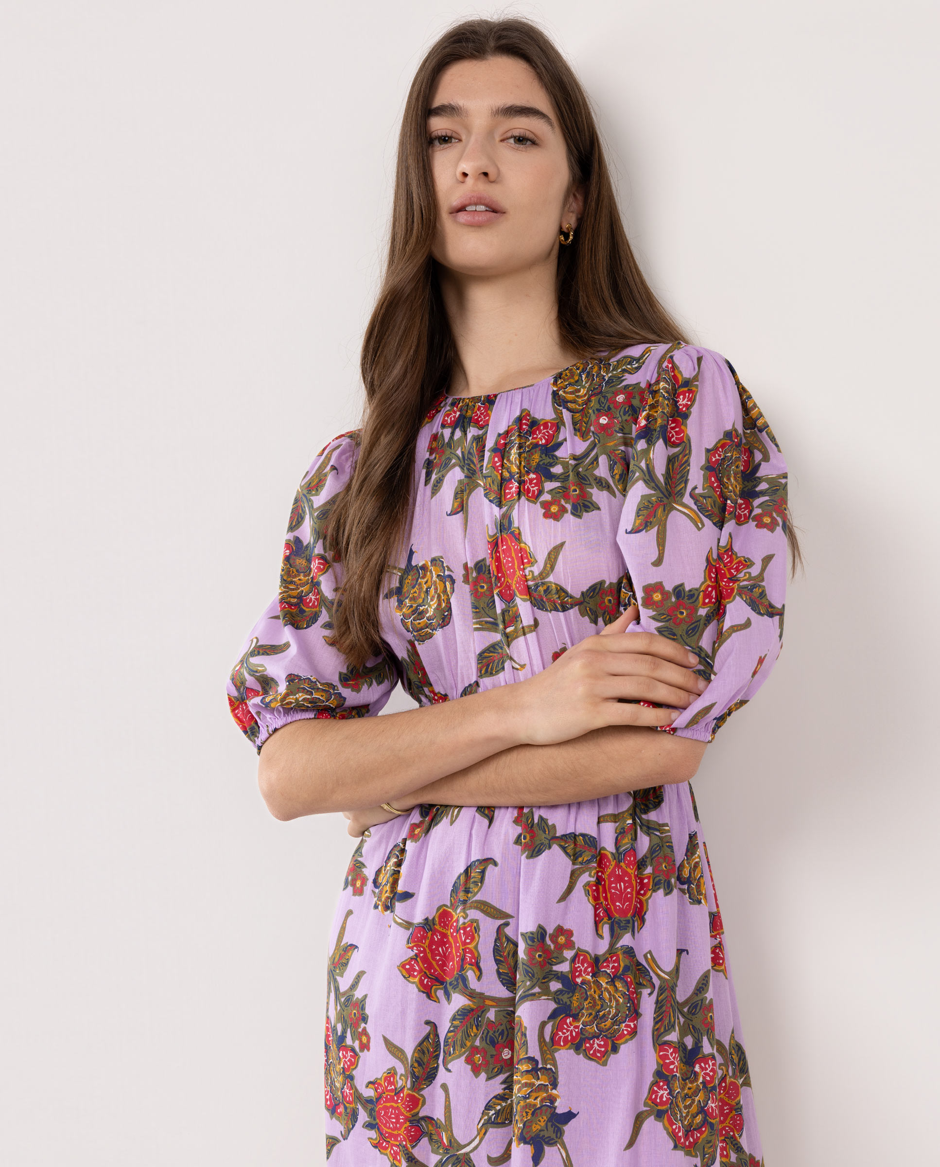 Vestido Estampado Ruby Azul-2