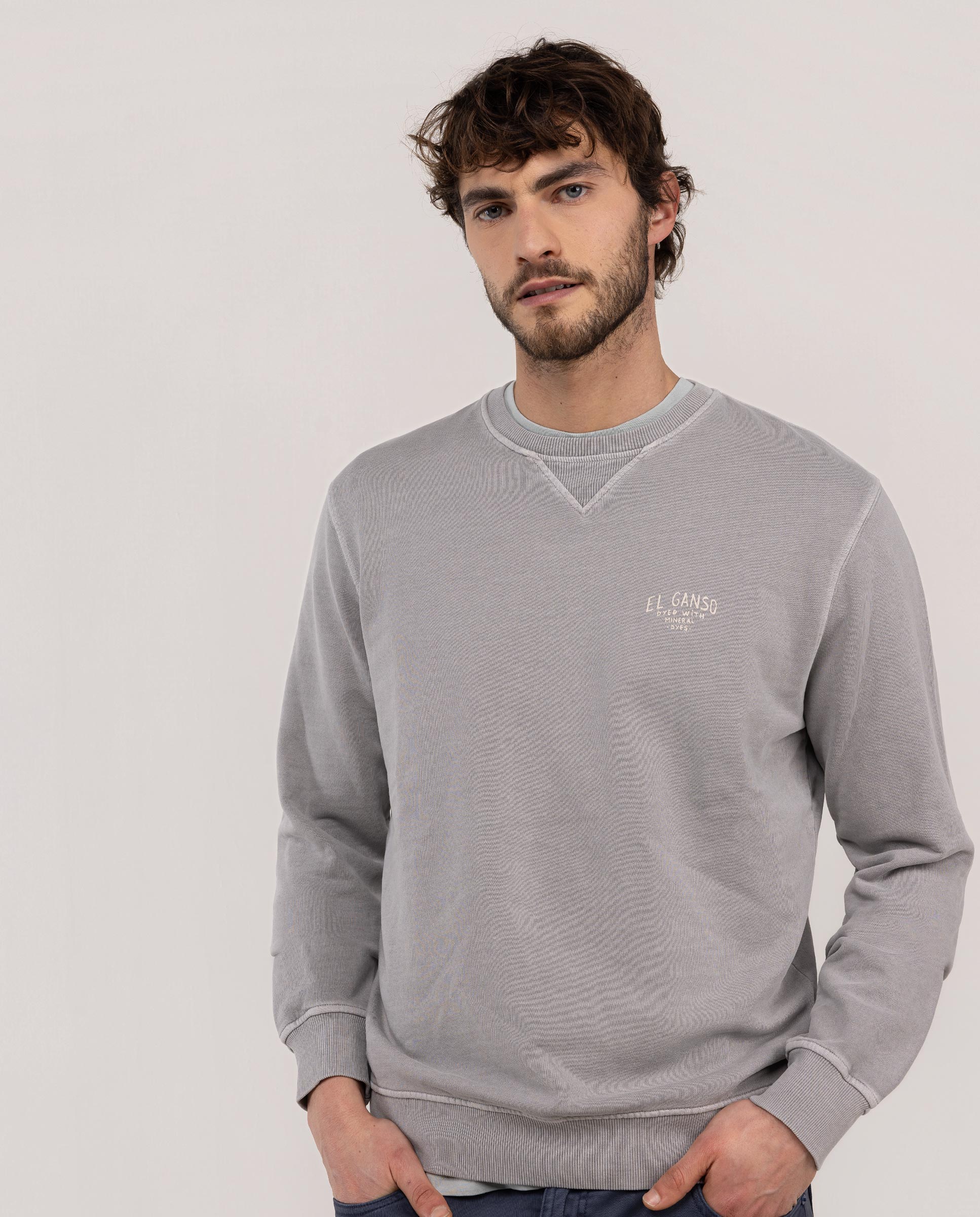 Imagem 0 de Sweatshirt com Gola Redonda e Print de Logo
