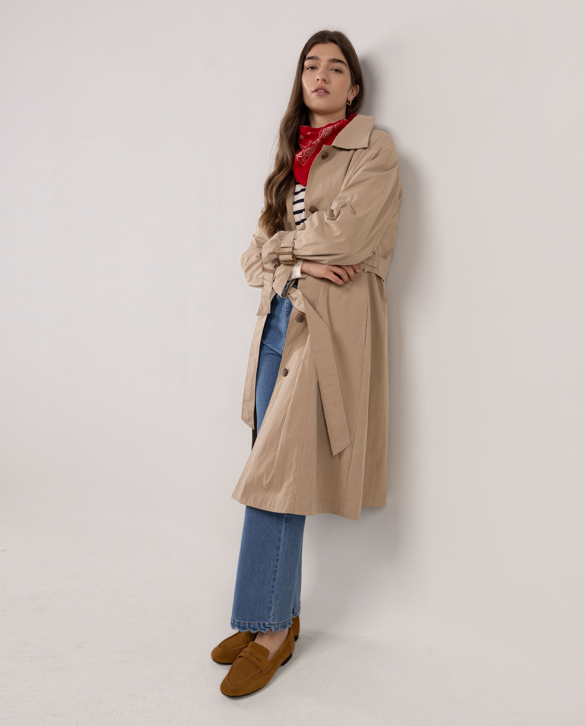 Gabardina Lisa Ava Bege-3