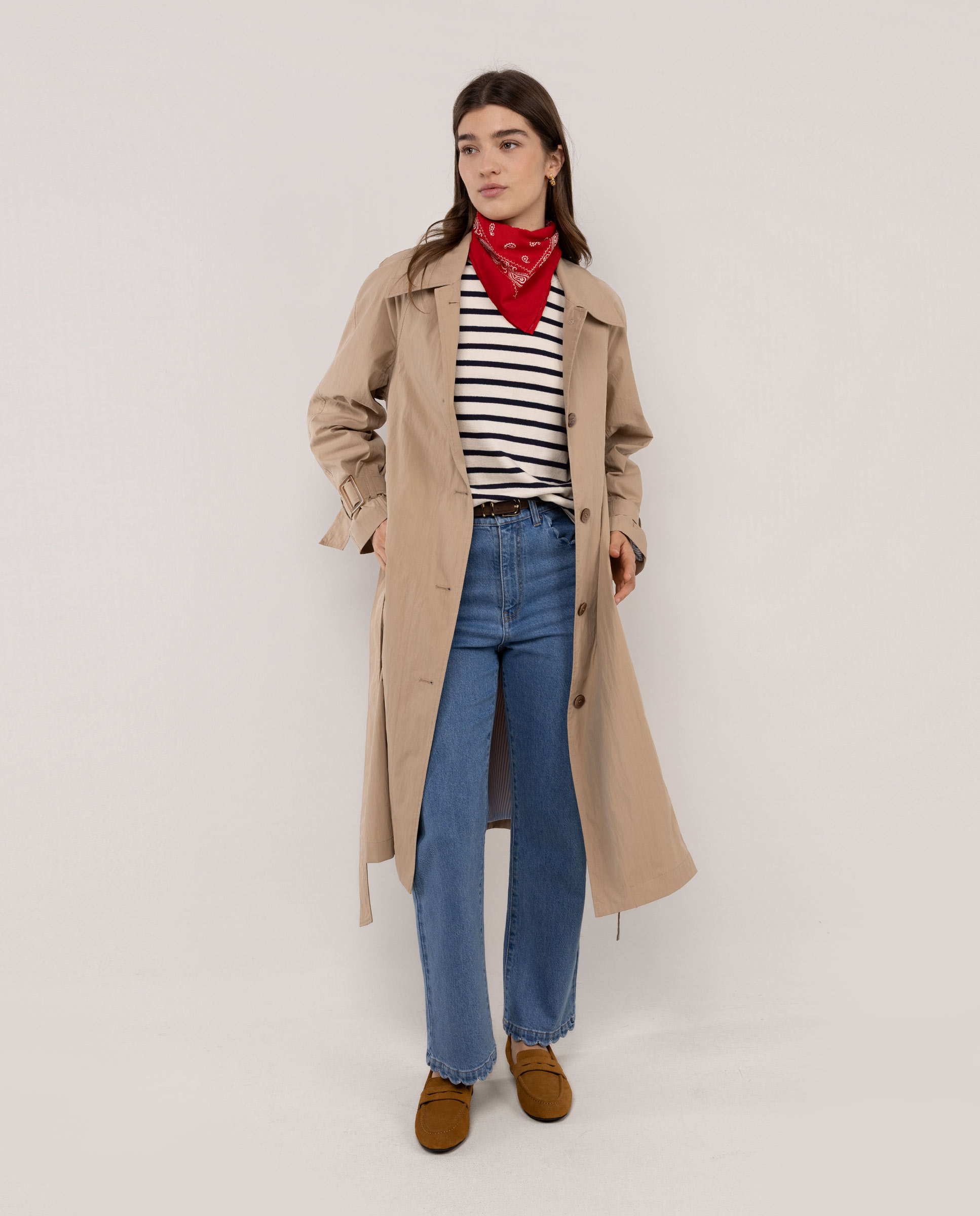 Gabardina Lisa Ava Bege-2