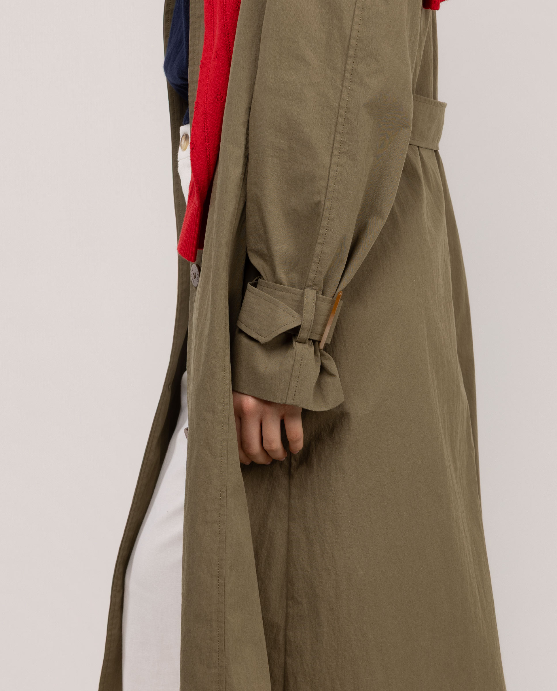 Gabardina Lisa Ava Verde Azeitona-3