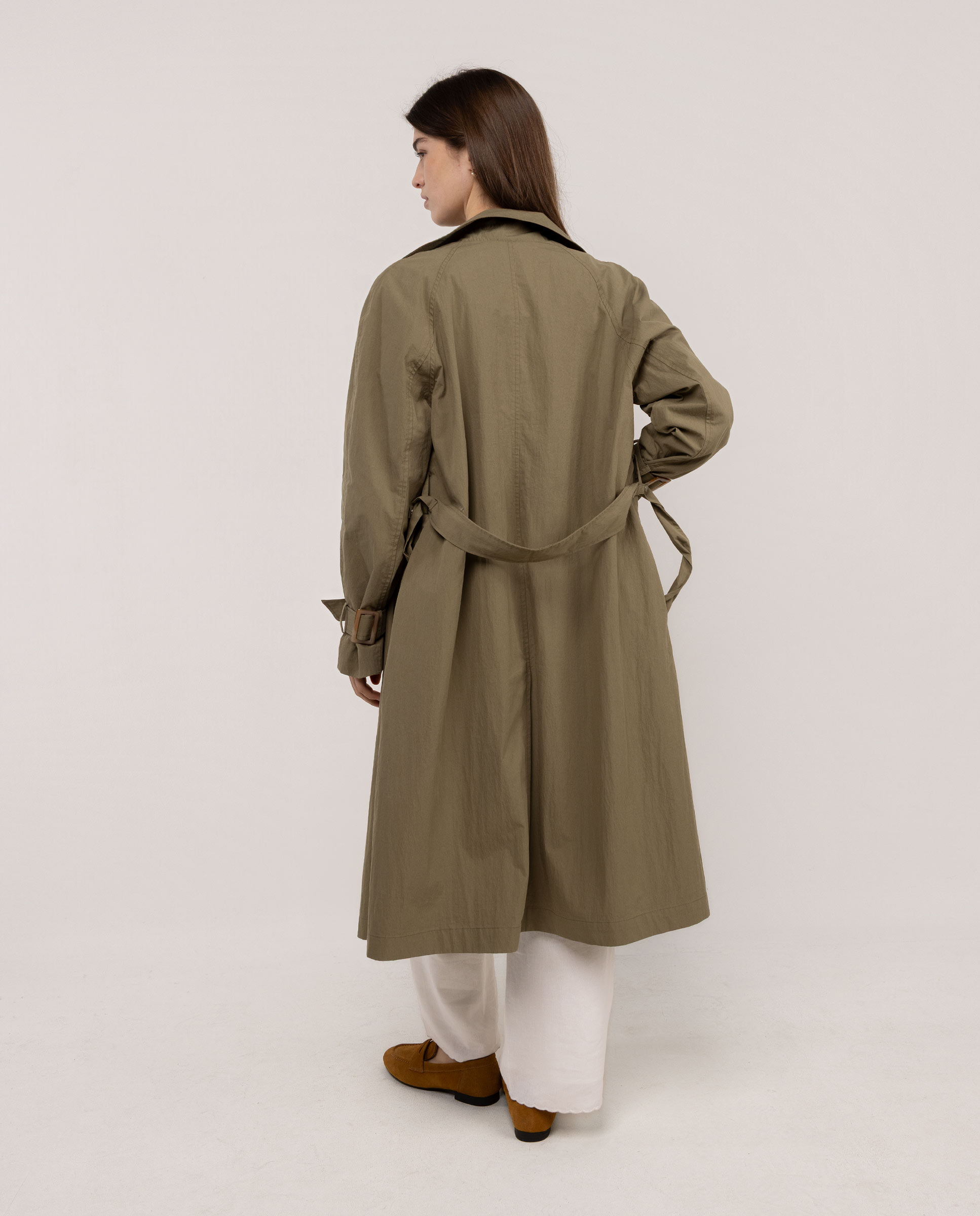 Gabardina Lisa Ava Verde Azeitona-4