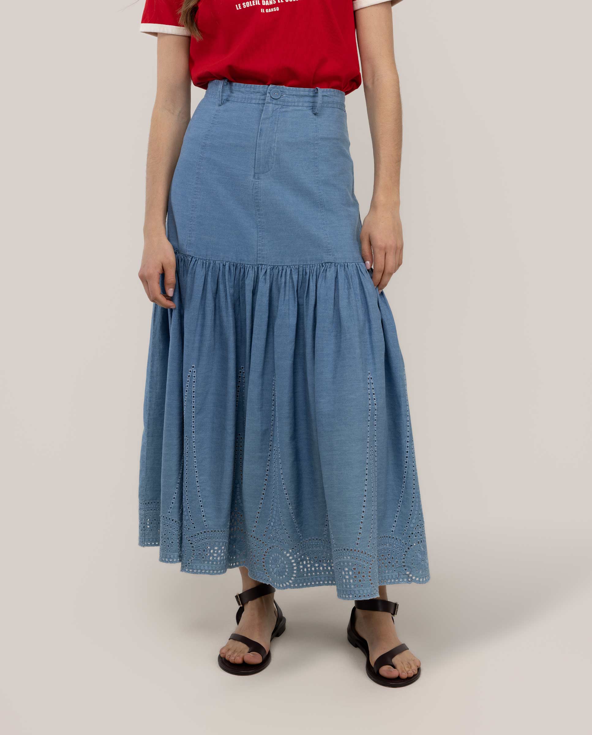Saia Denim Flavia Azul-2