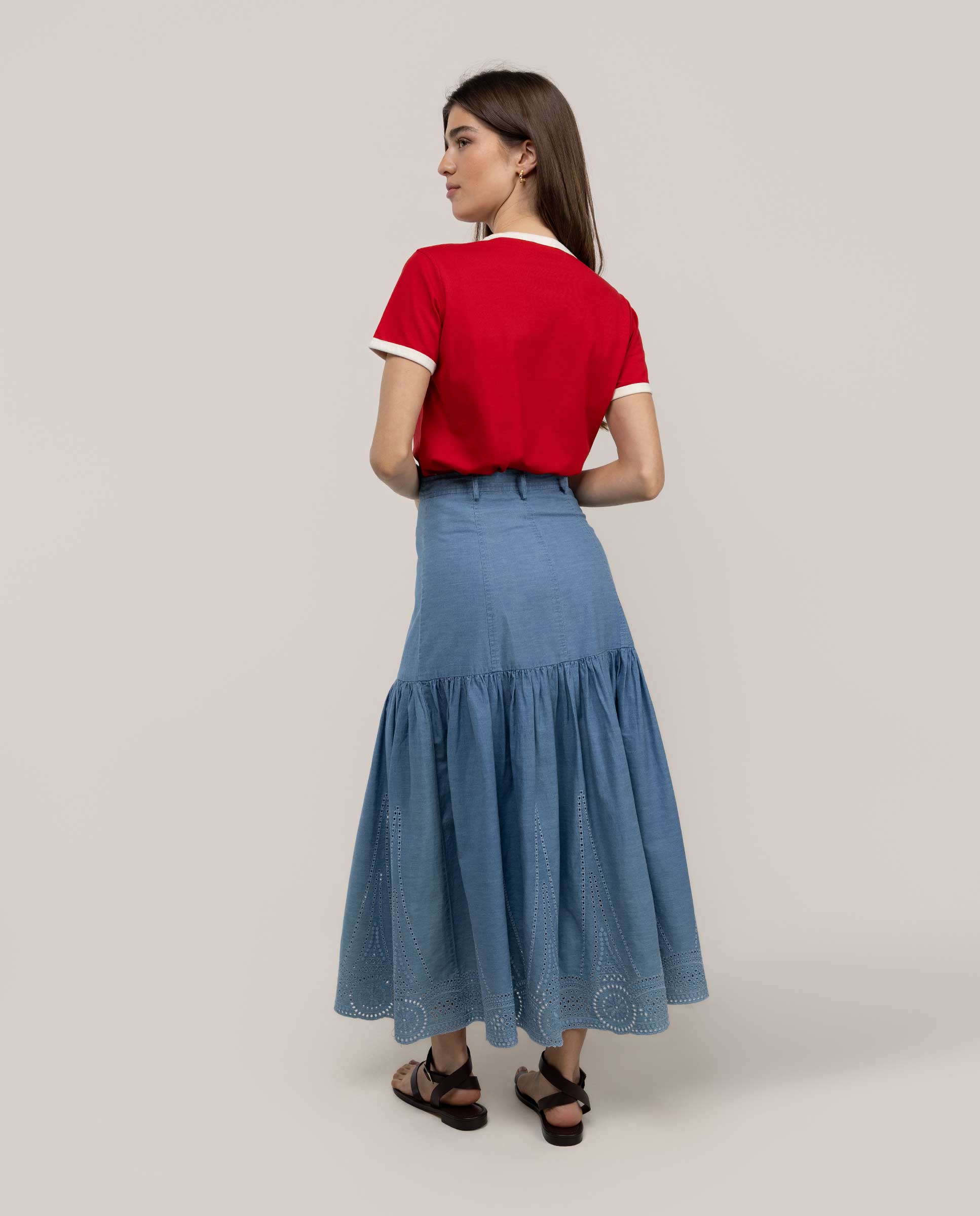Saia Denim Flavia Azul-4