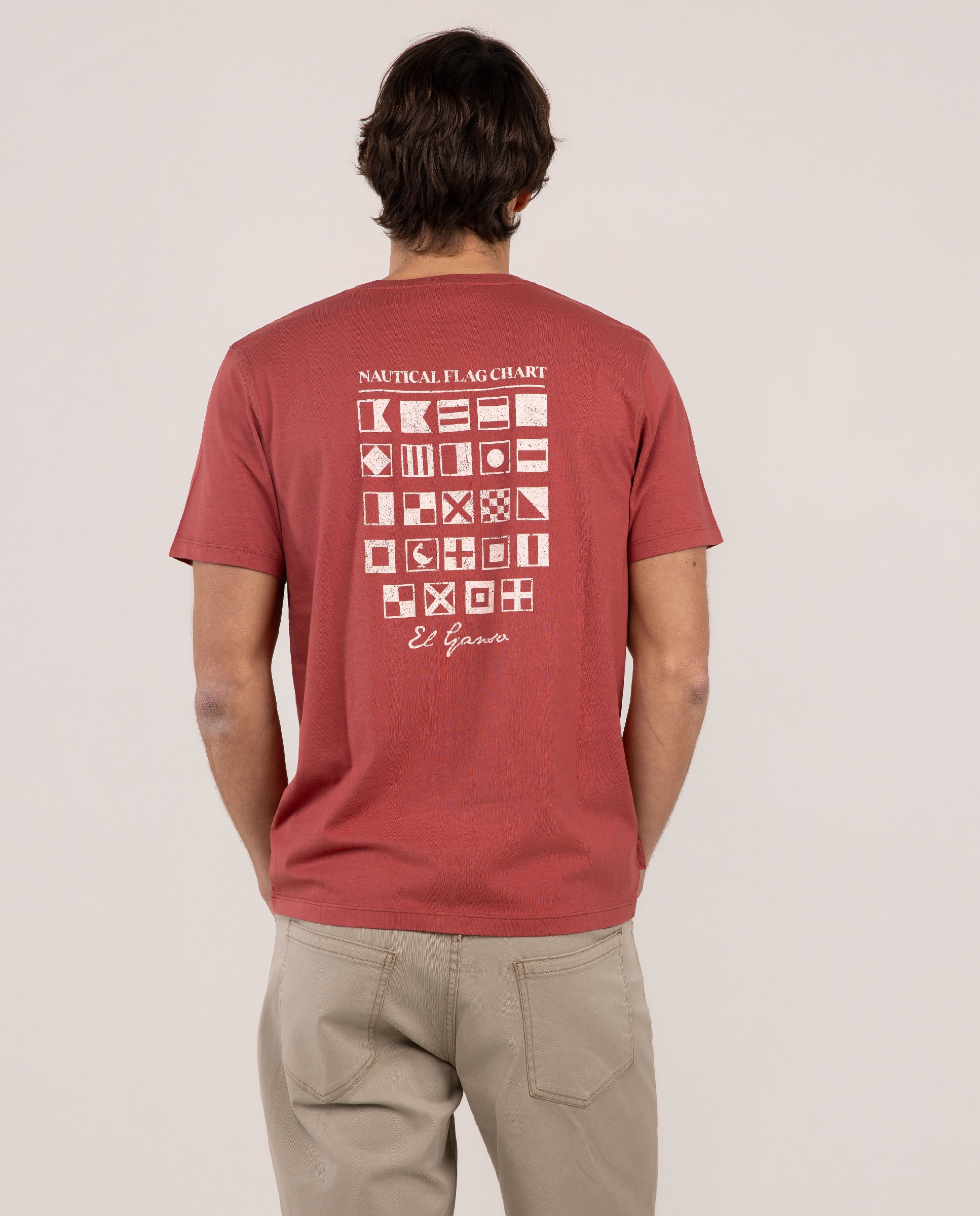 T-shirt de Manga Curta Banderas Vermelho-4