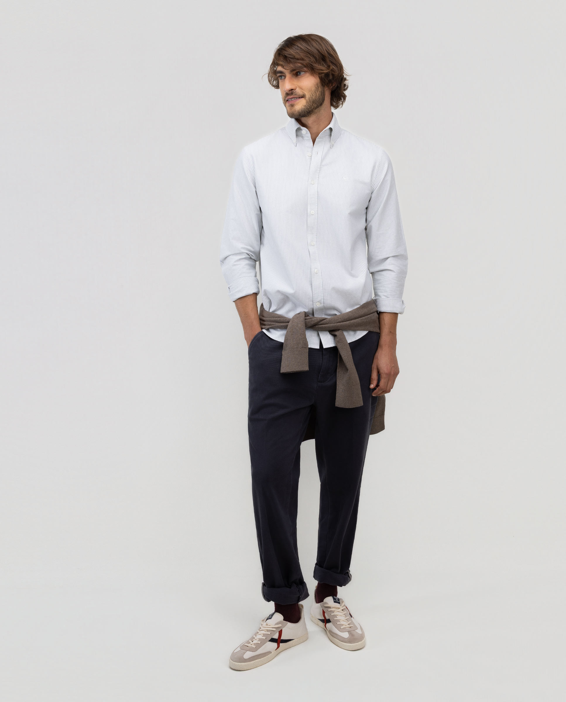 Camisa Oxford Yale Verde-2