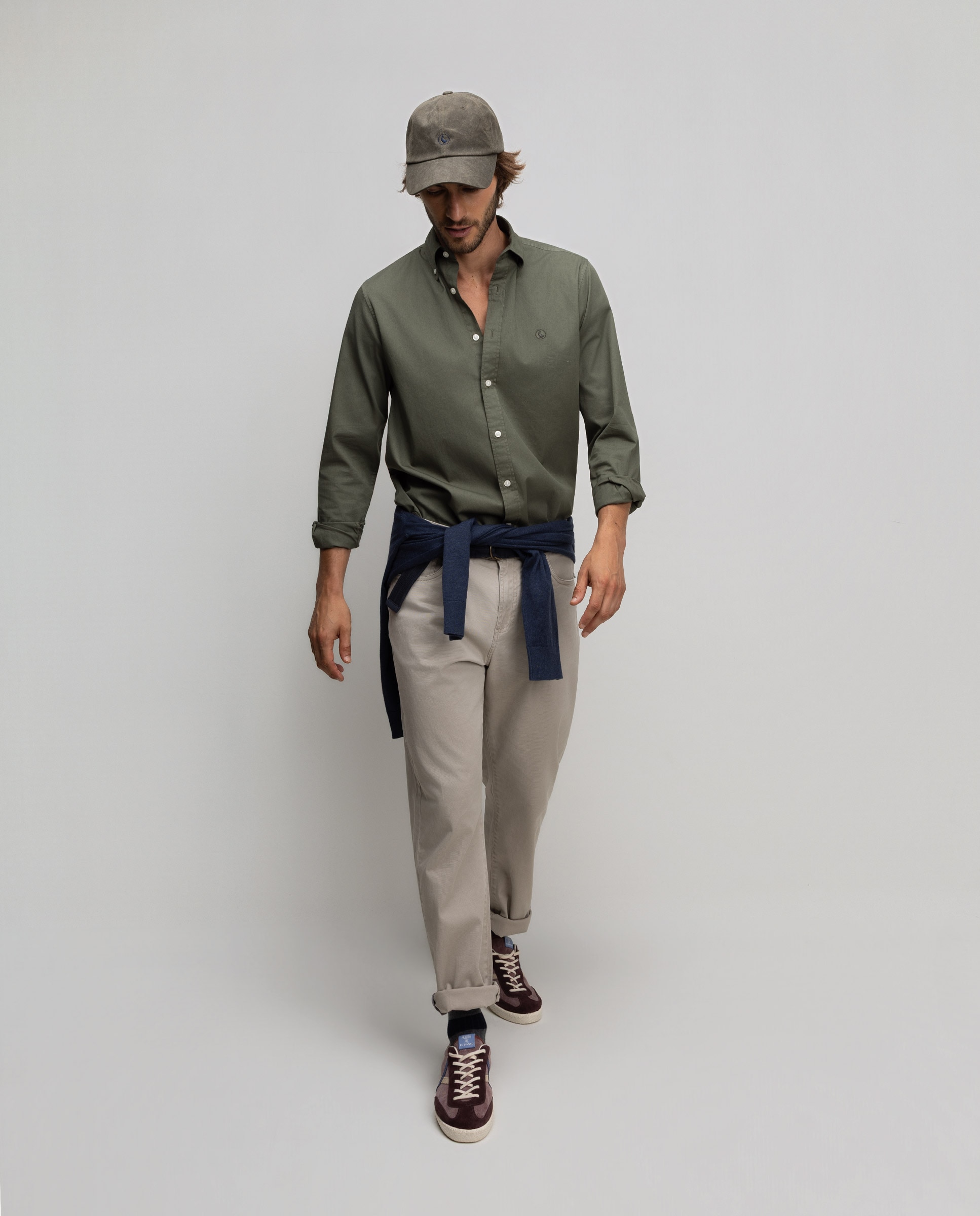 Camisa Garment Dyed Lisa Verde-escuro-2