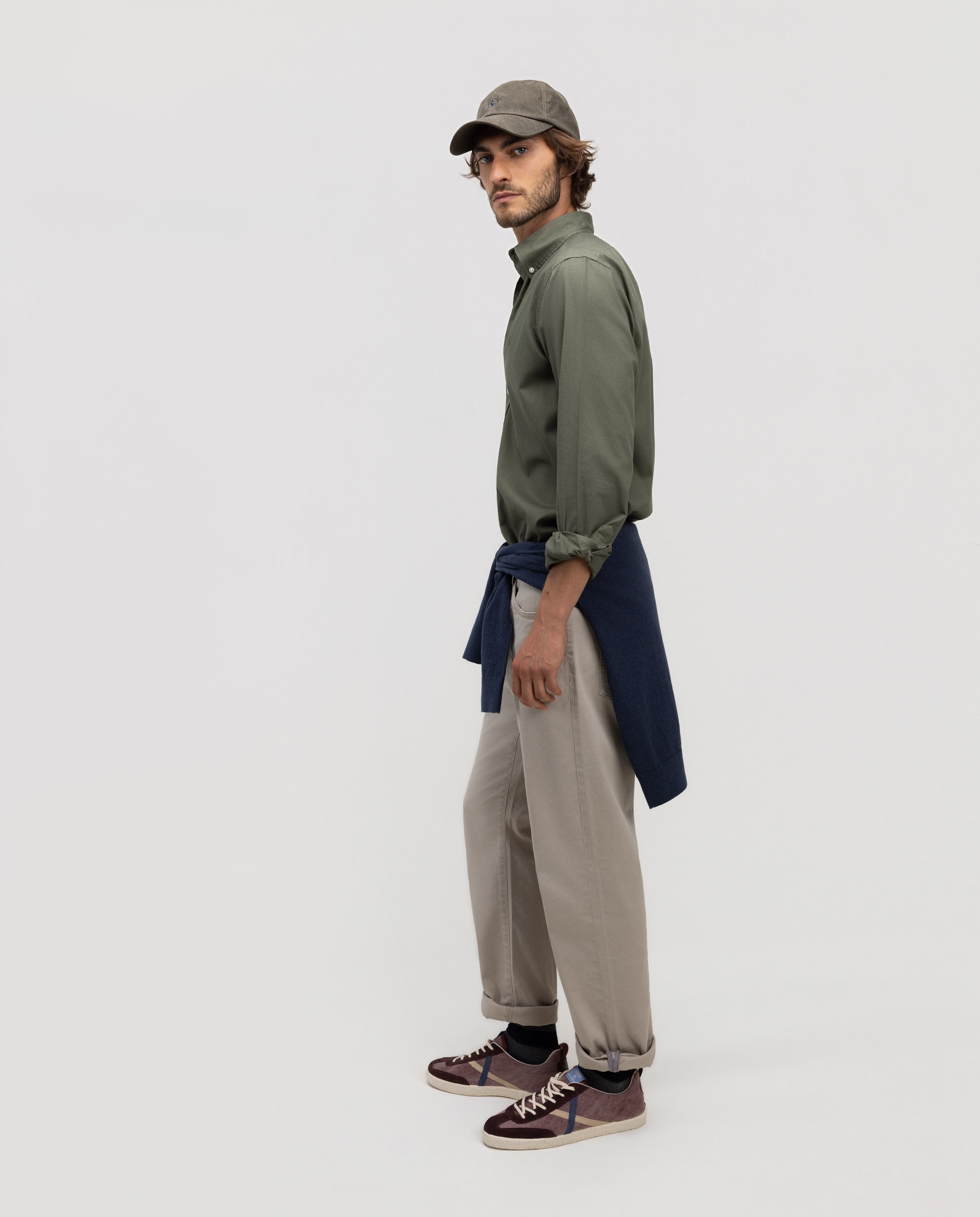 Camisa Garment Dyed Lisa Verde-escuro-3