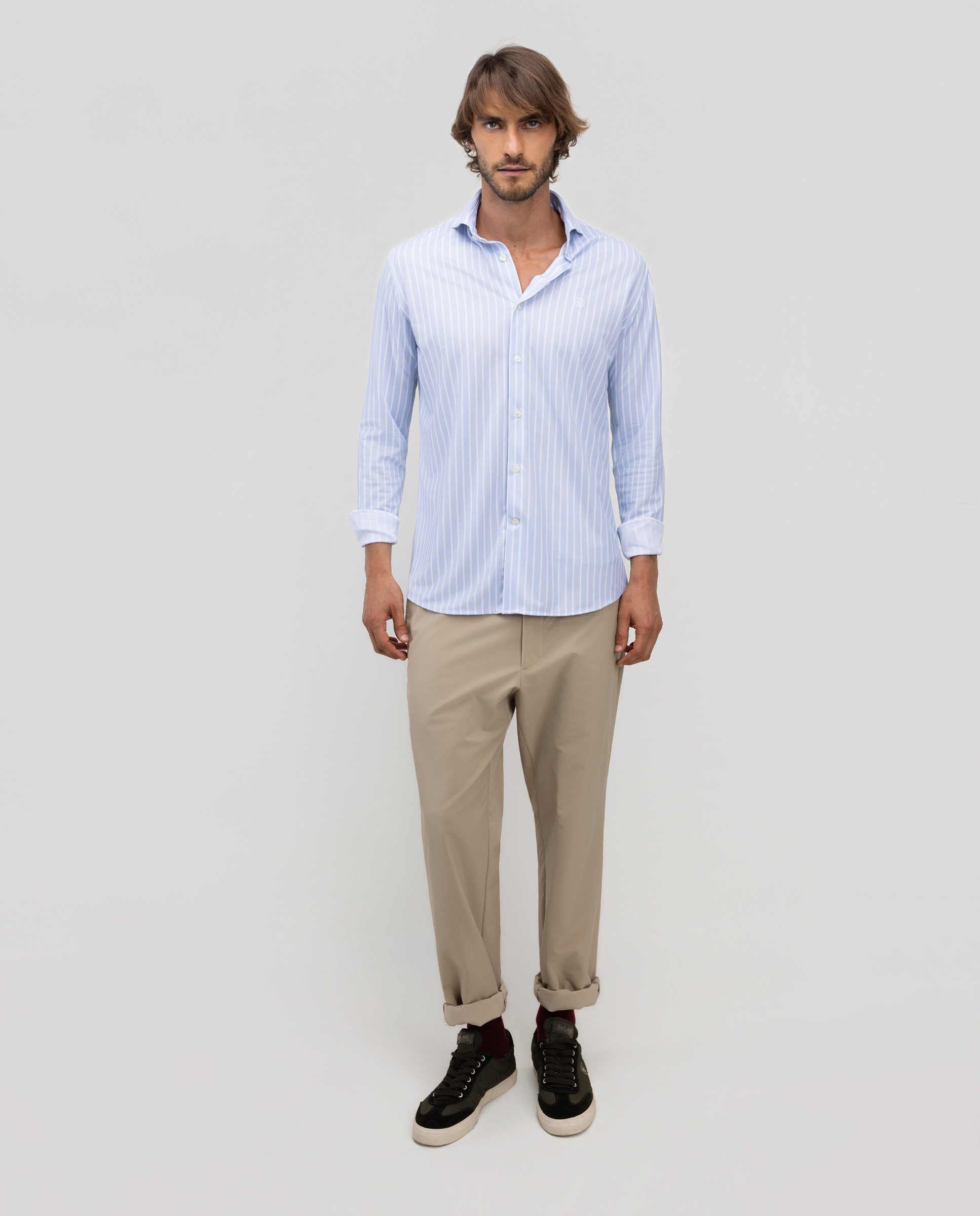 Camisa Sepiia Às Riscas Butcher Azul-2