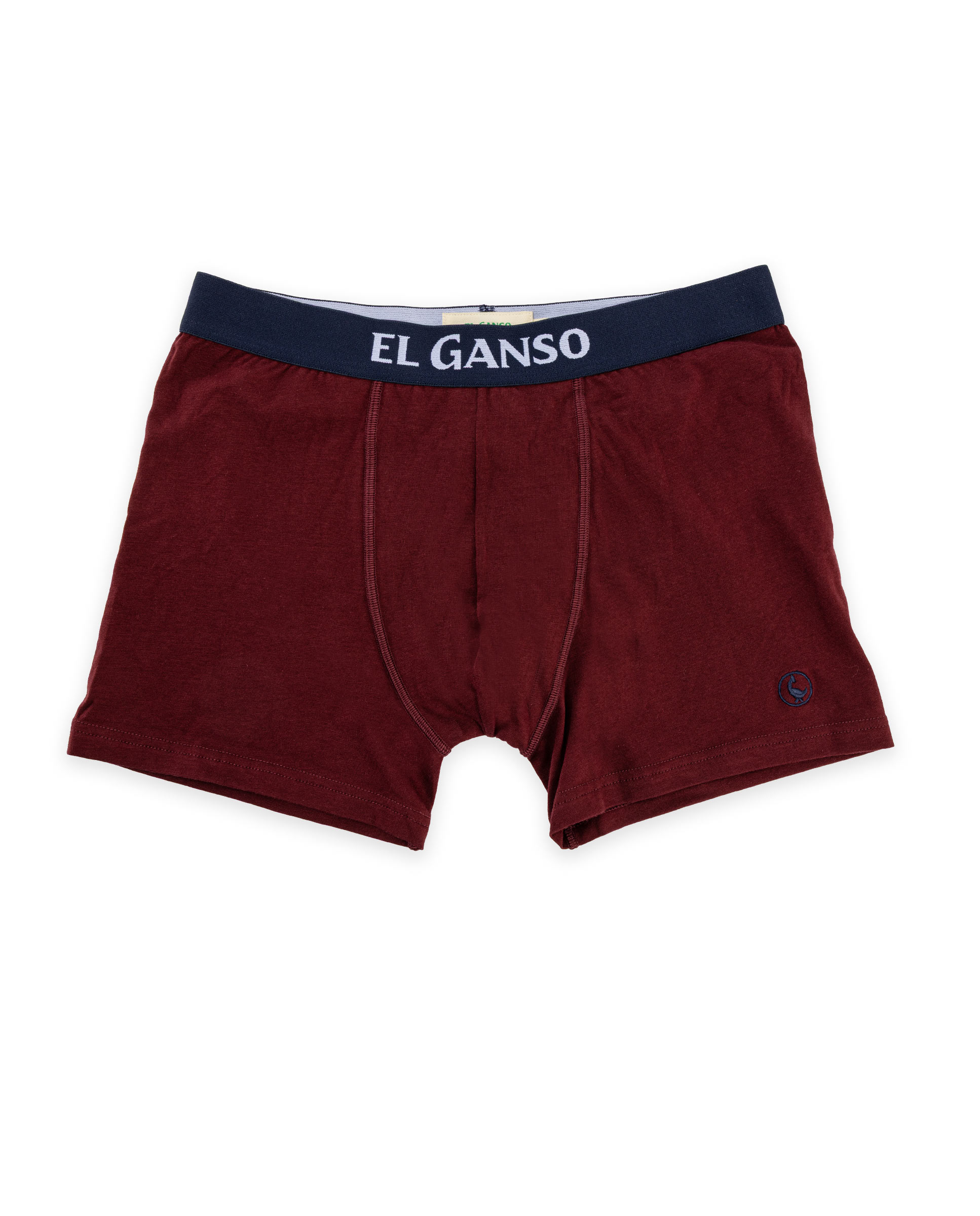 Pack Boxers Liso e de Gansos Grená-2