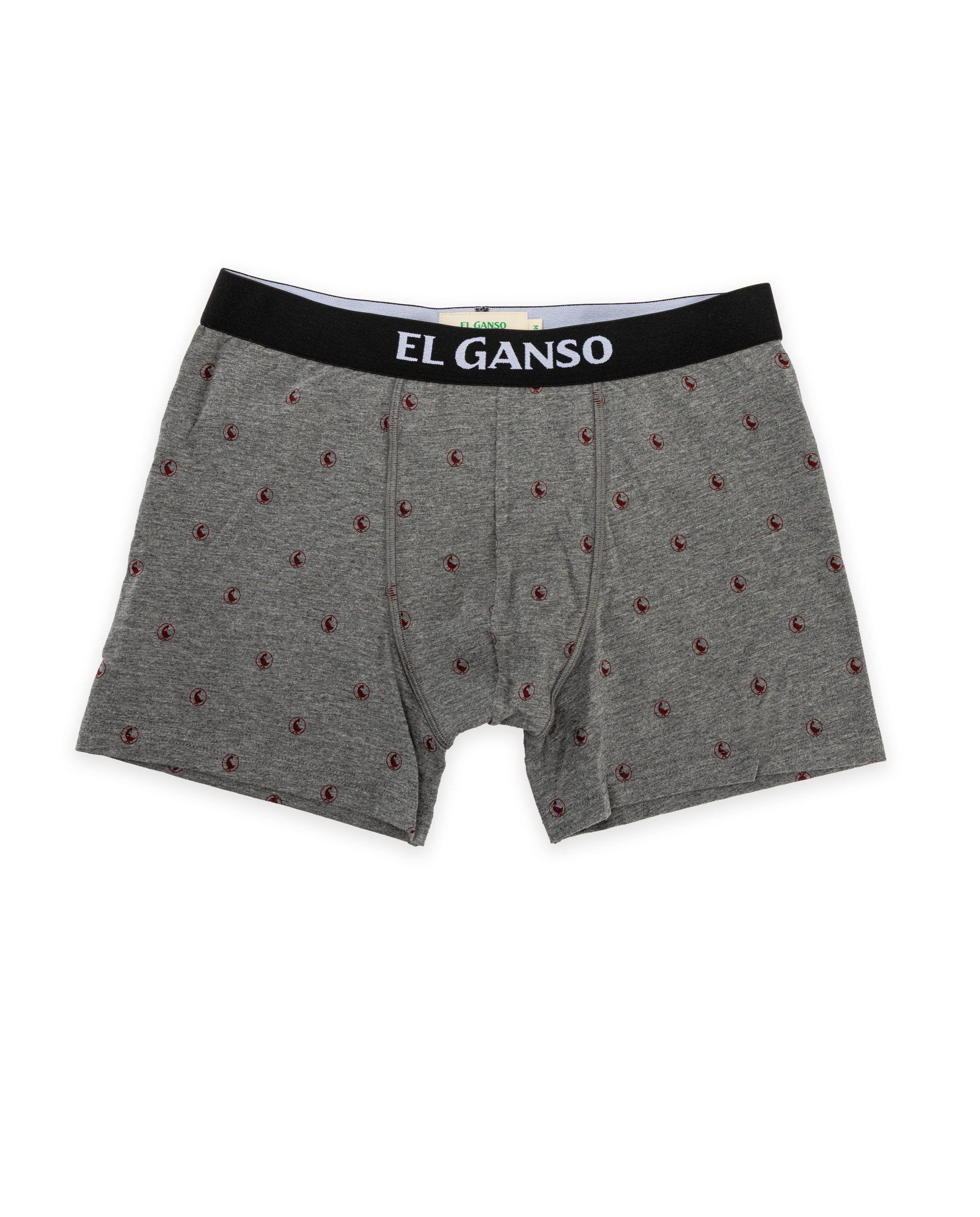 Pack Boxers Liso e de Gansos Grená-3