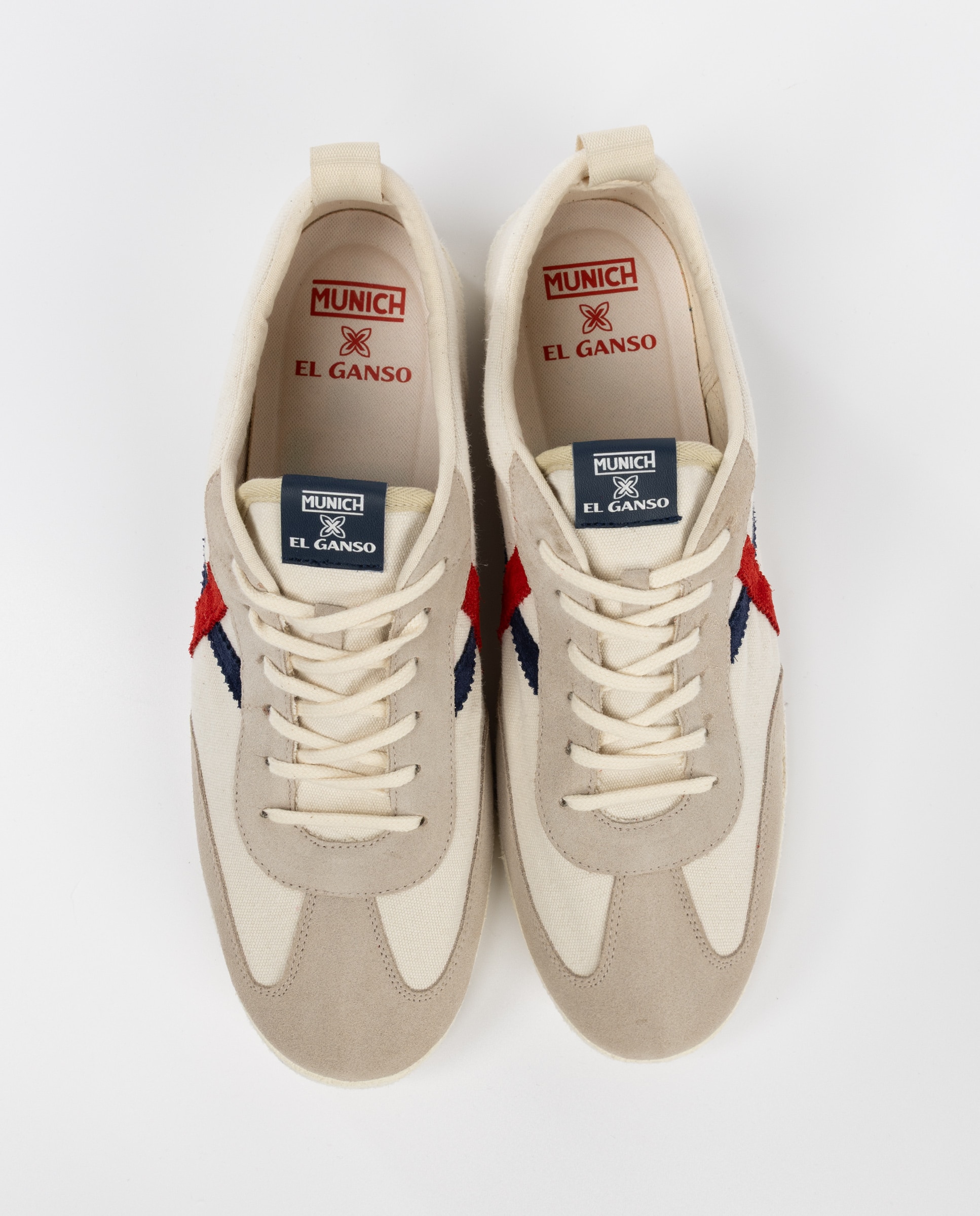 Sapatilhas Retro de Algodão Canvas Cru-3