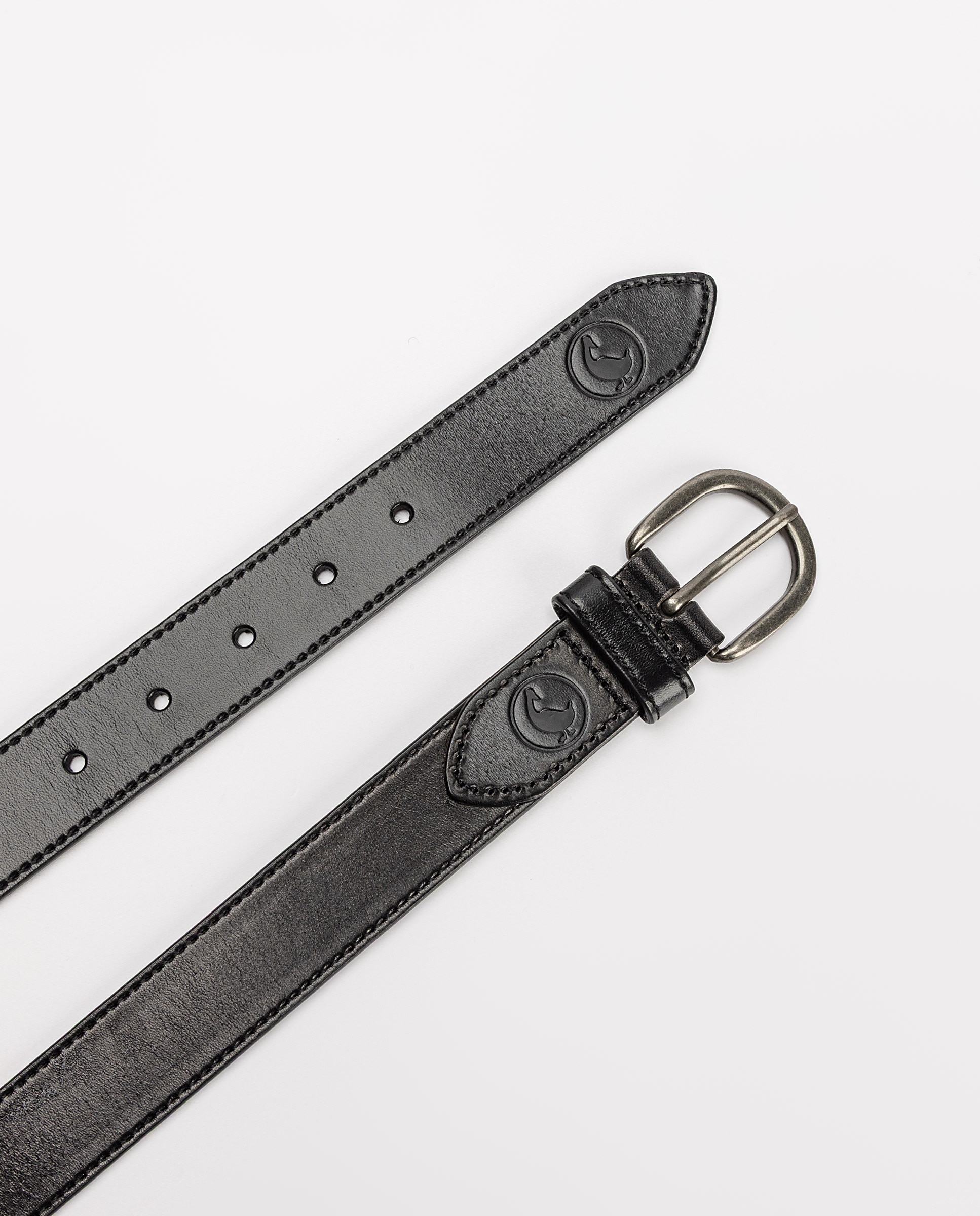 Cinto de Pele Liso Preto-3