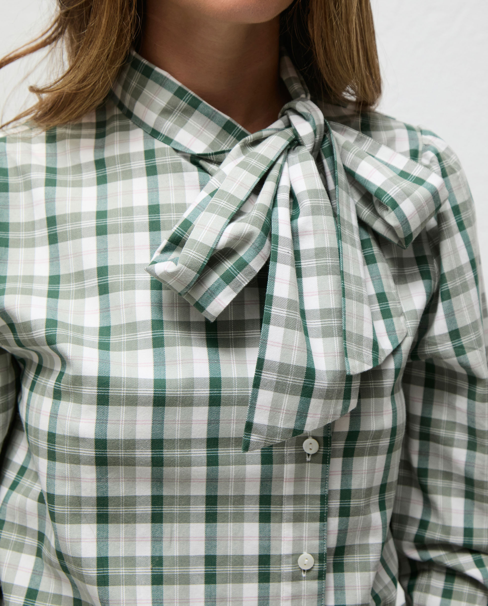 Camisa Aos Quadrados Federica Verde-3