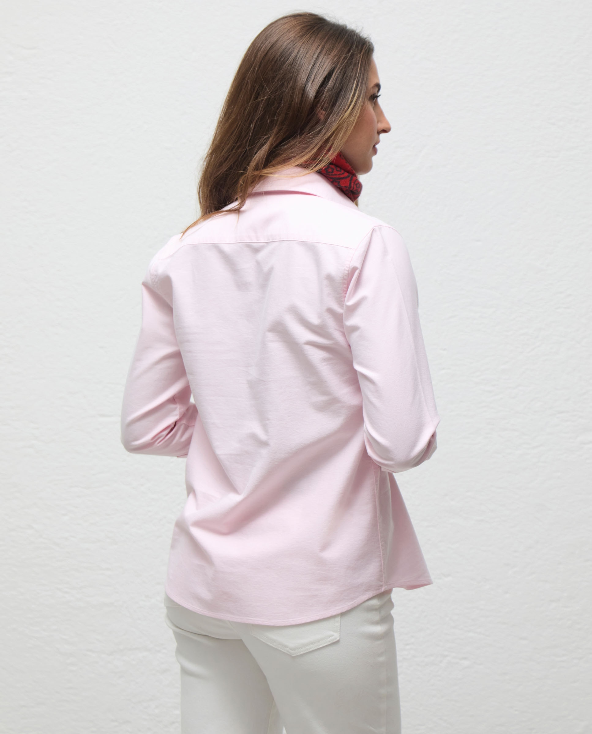 Camisa Oxford Lisa Sol Rosa-3