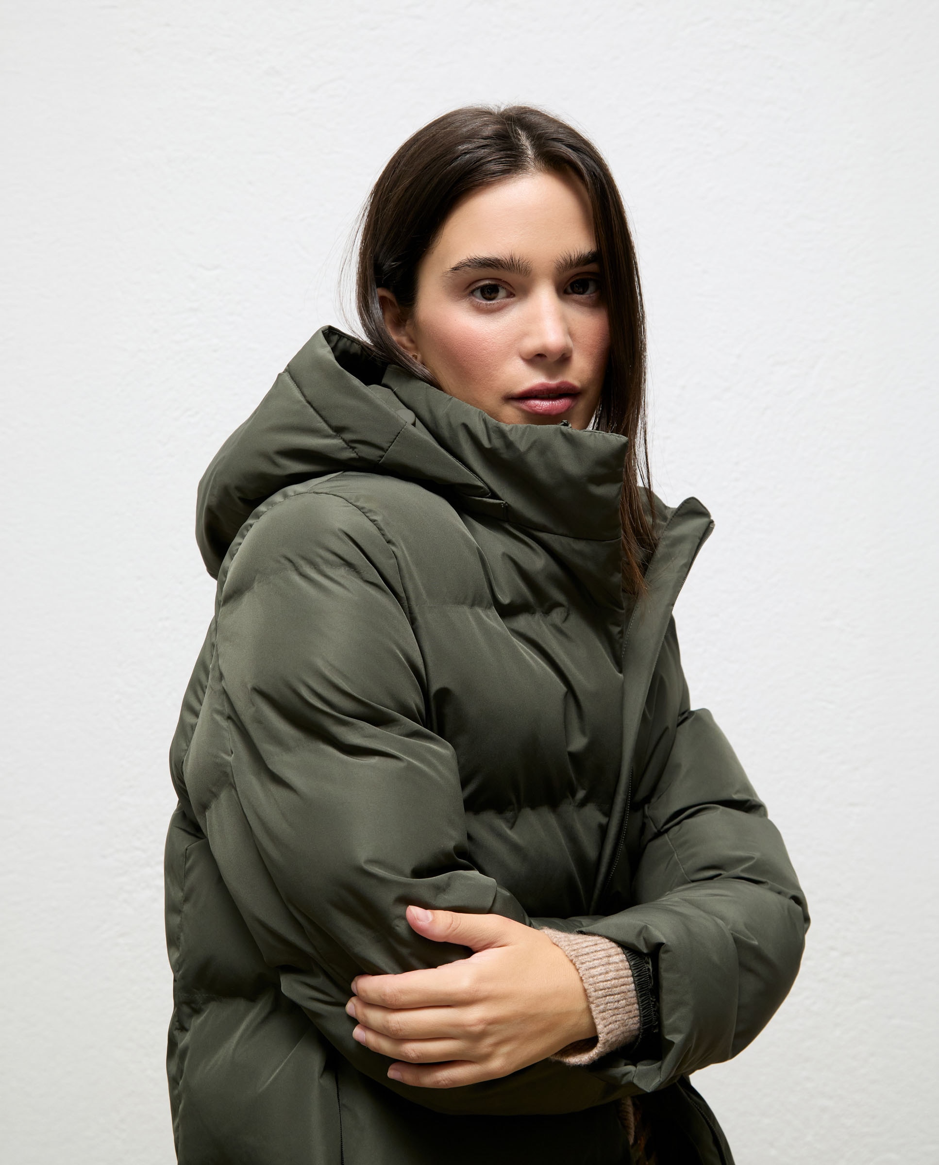 Sobretudo Acolchoado Bluma Verde-militar-2