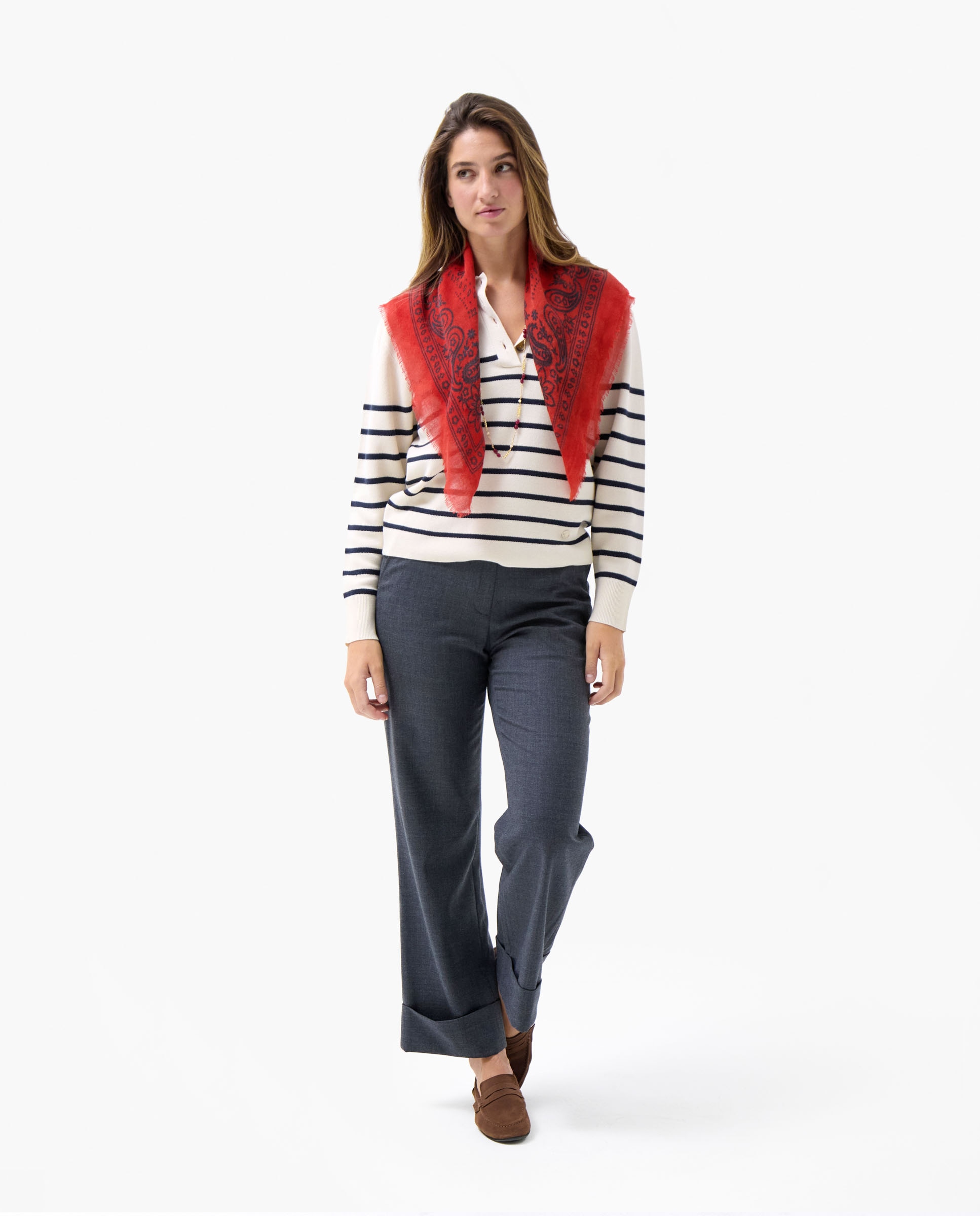 Camisola Às Riscas Lottie Azul-marinho-2