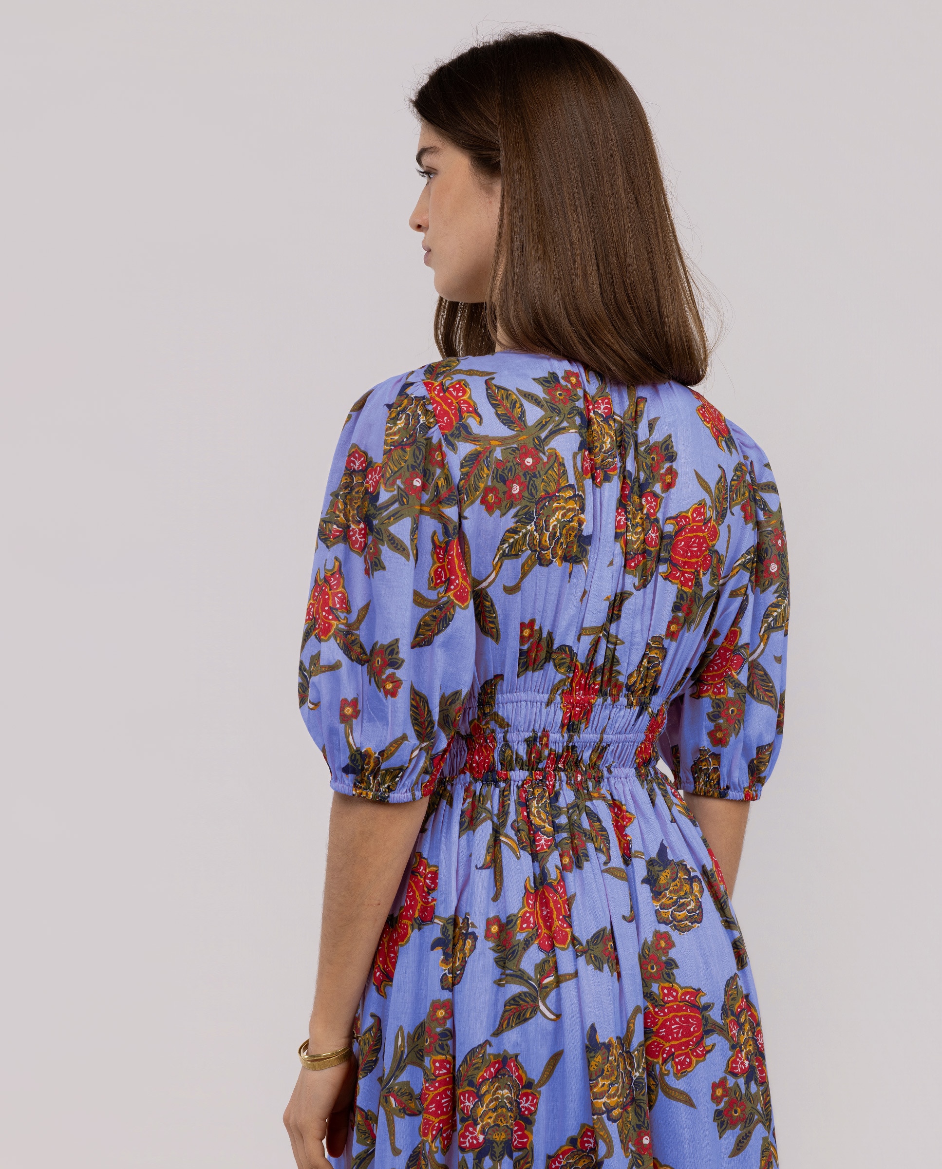 Vestido de Estampado Flores Ruby Multicolor-3