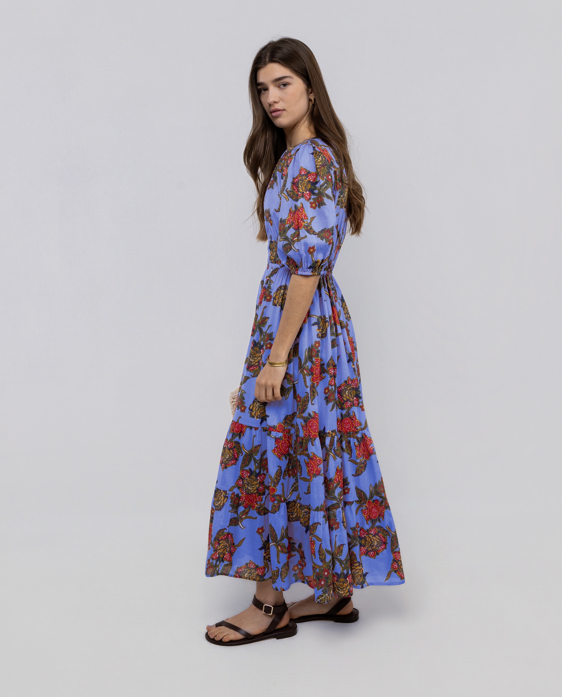 Vestido de Estampado Flores Ruby Multicolor-4