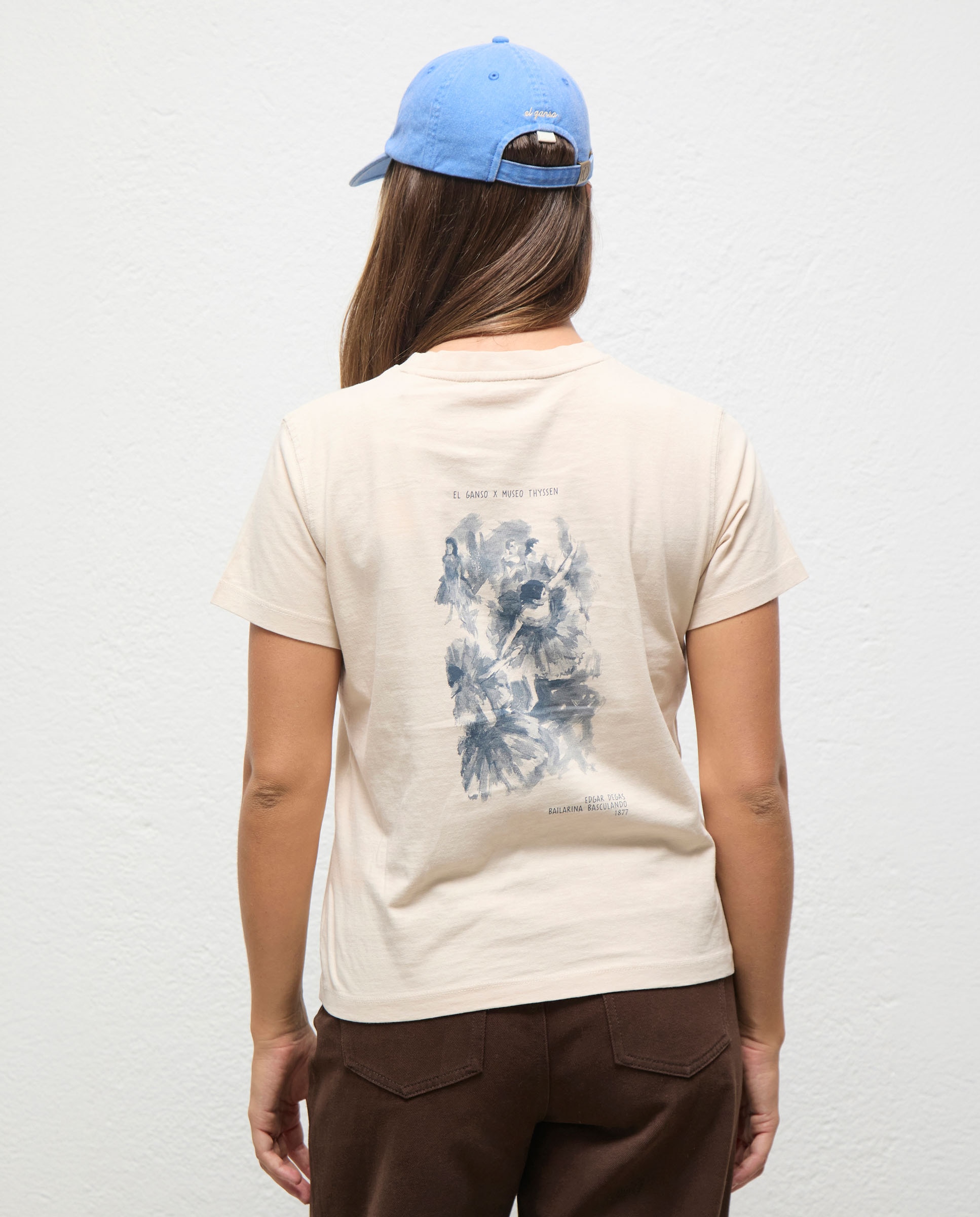T-shirt X Museu Thyssen com Estampado Bailarinas Cru-3