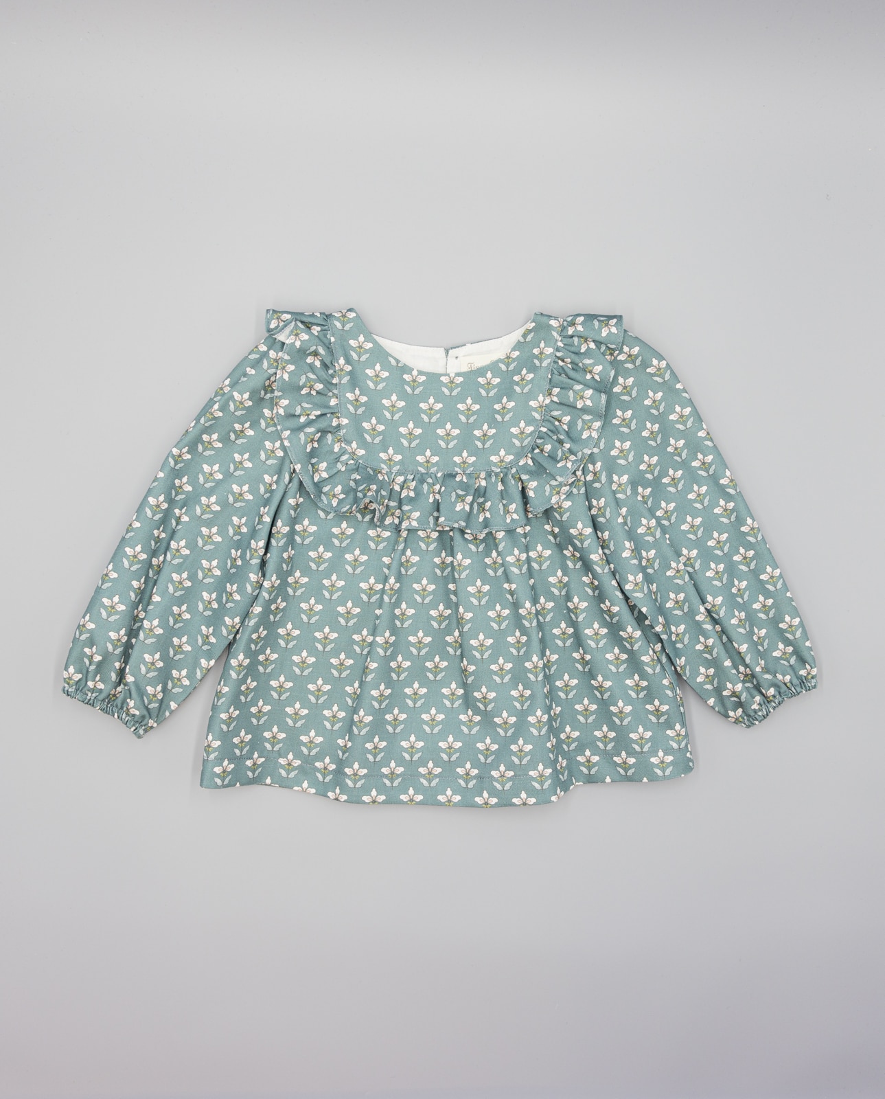 Camisa Infantil de Algodão Verde-2