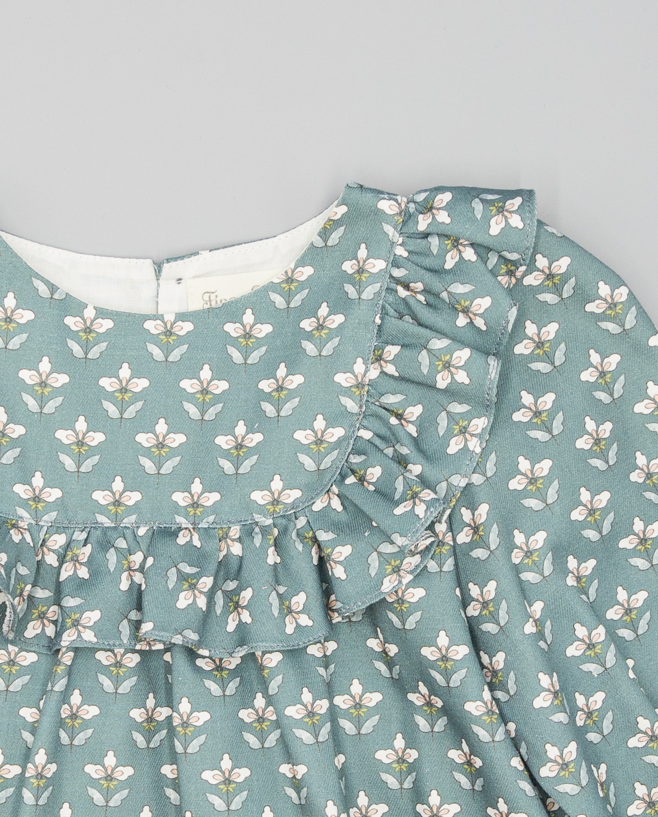 Camisa Infantil de Algodão Verde-4