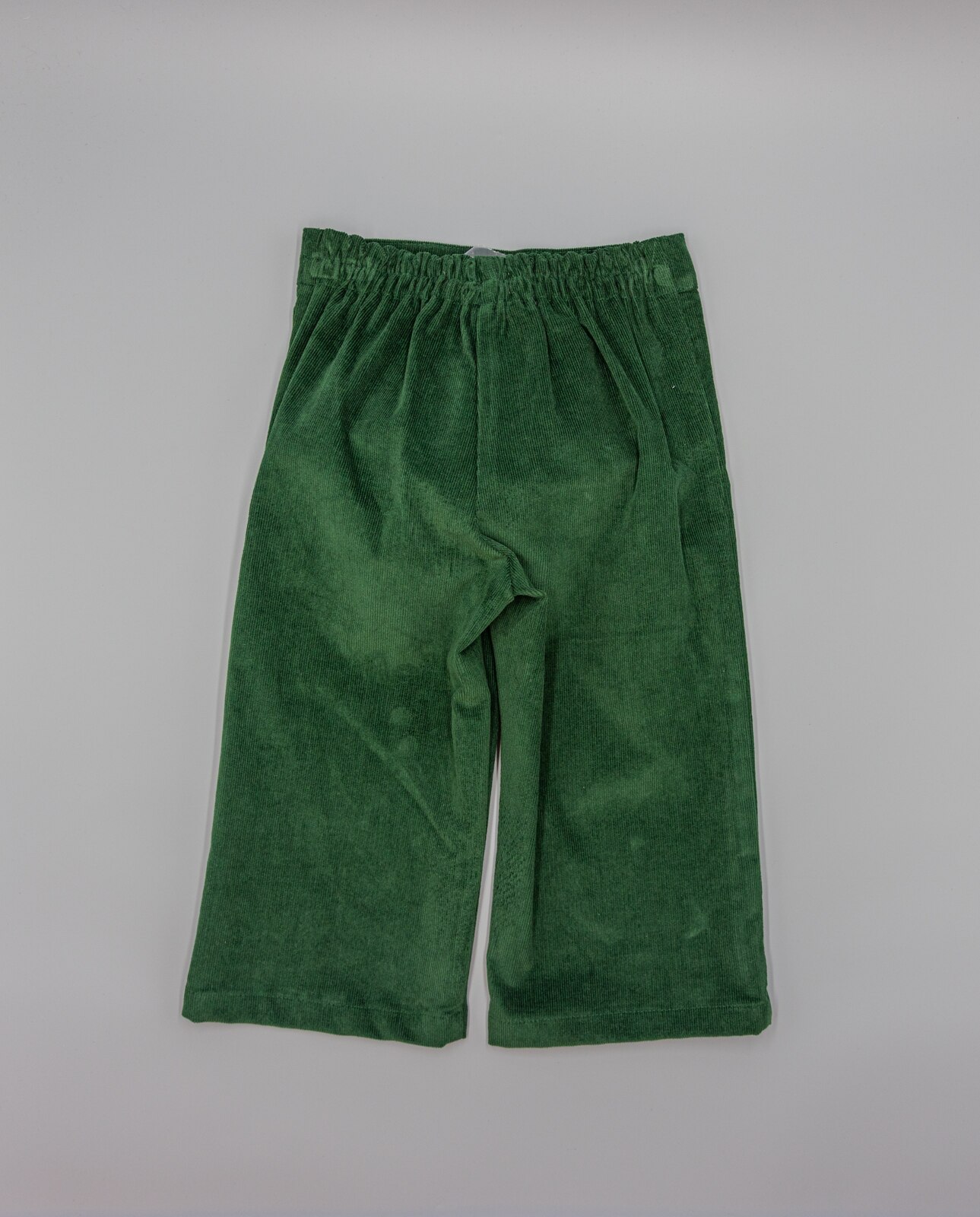 Calças Infantil de Algodão Verde-3