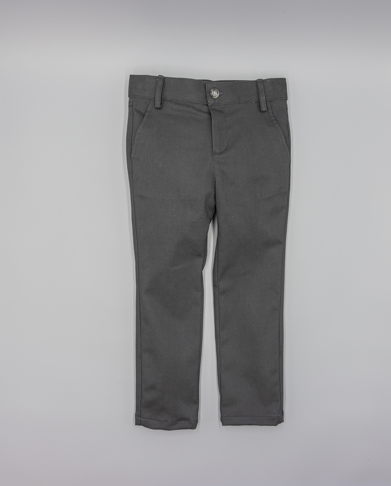 Calças Infantil de Algodão Cinzento-1