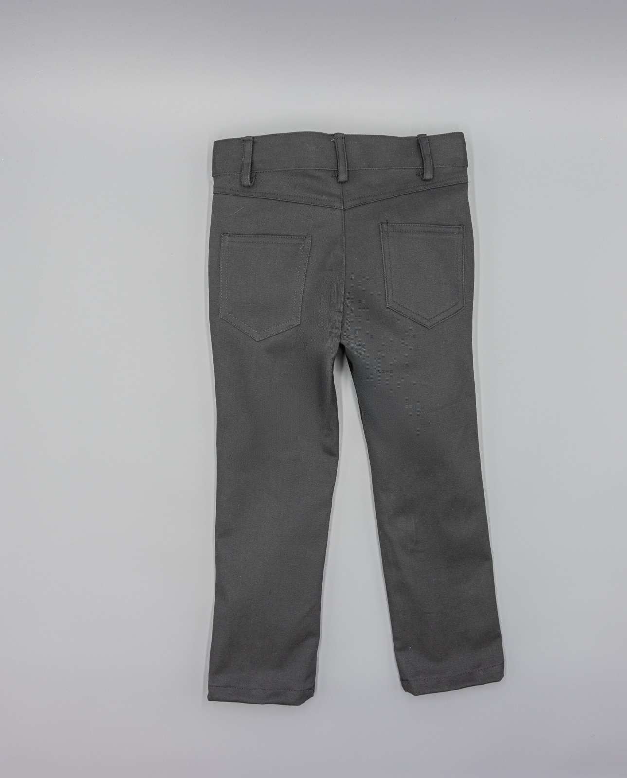 Calças Infantil de Algodão Cinzento-2
