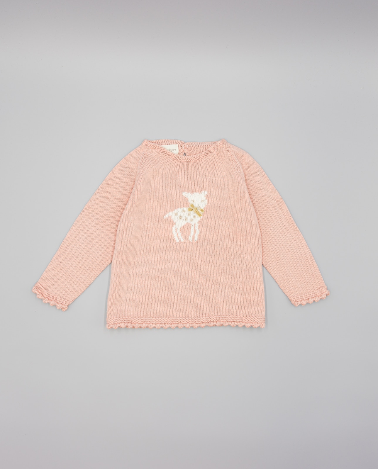 Imagem 0 de Camisola para Bebé de Malha com Veado e Laço