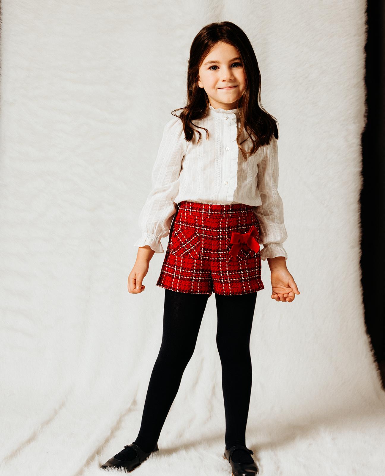 Shorts Infantil Vermelho-1