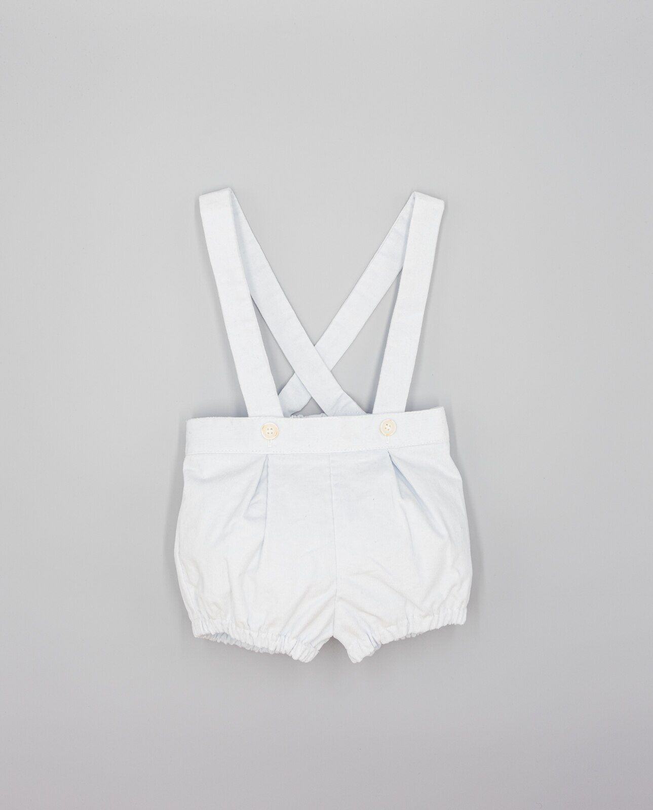 Bermudas para Bebé com Alças Azul-claro-1