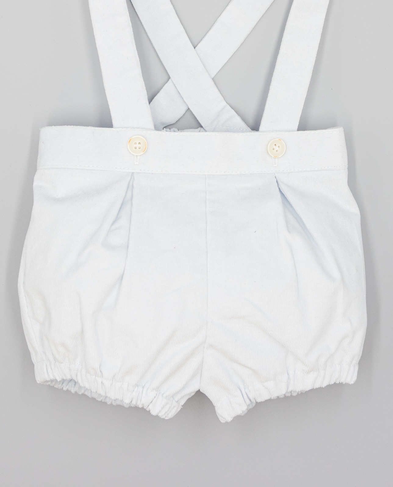 Bermudas para Bebé com Alças Azul-claro-3