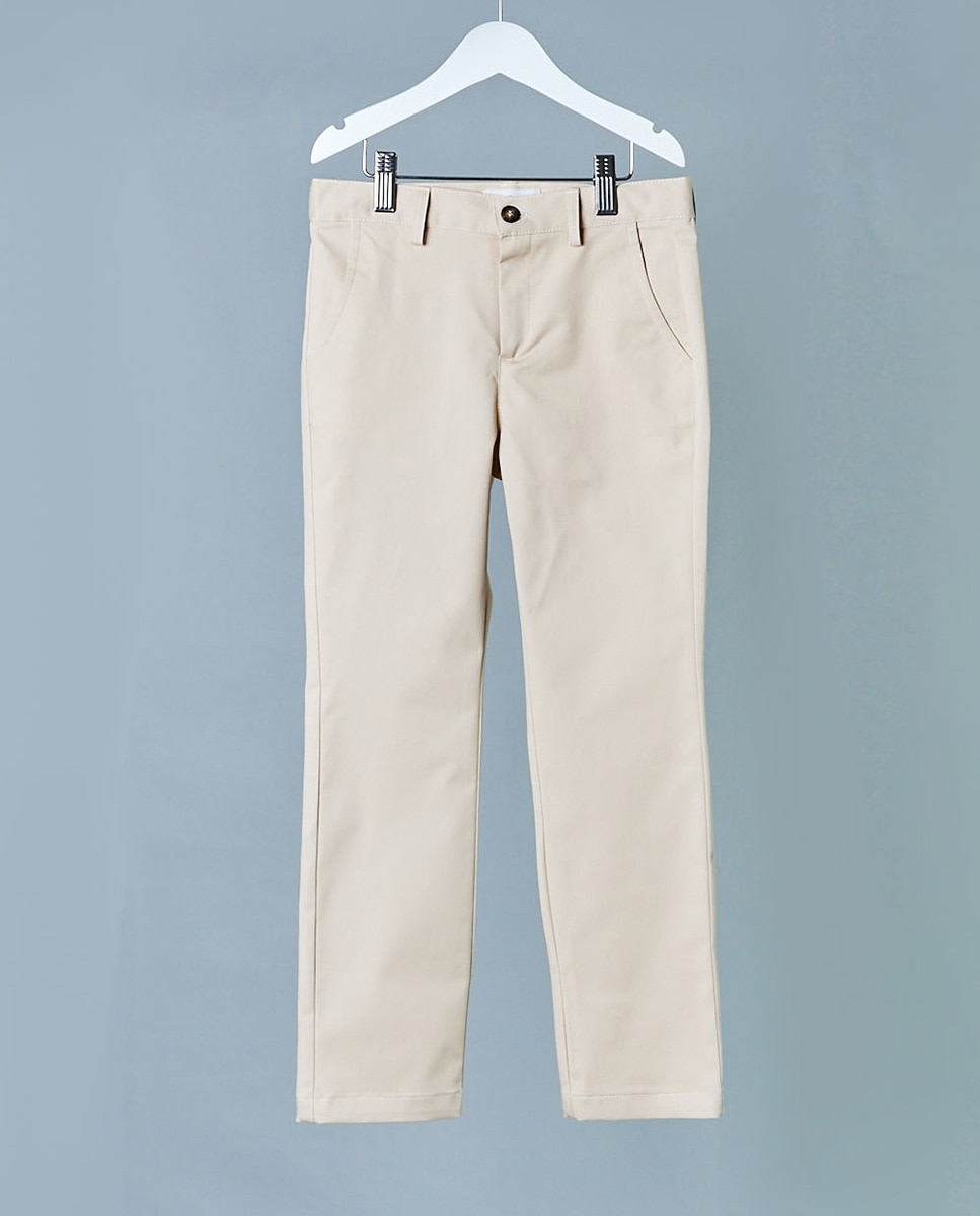 Imagem 0 de Calças Infantil de Algodão com Presilhas na Cintura