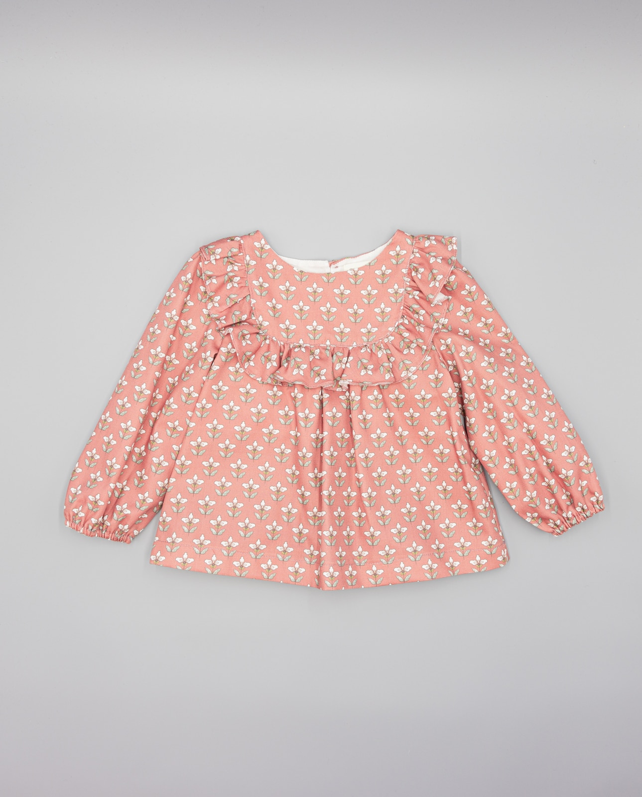 Camisa Infantil de Algodão Branco / Bordeaux-2