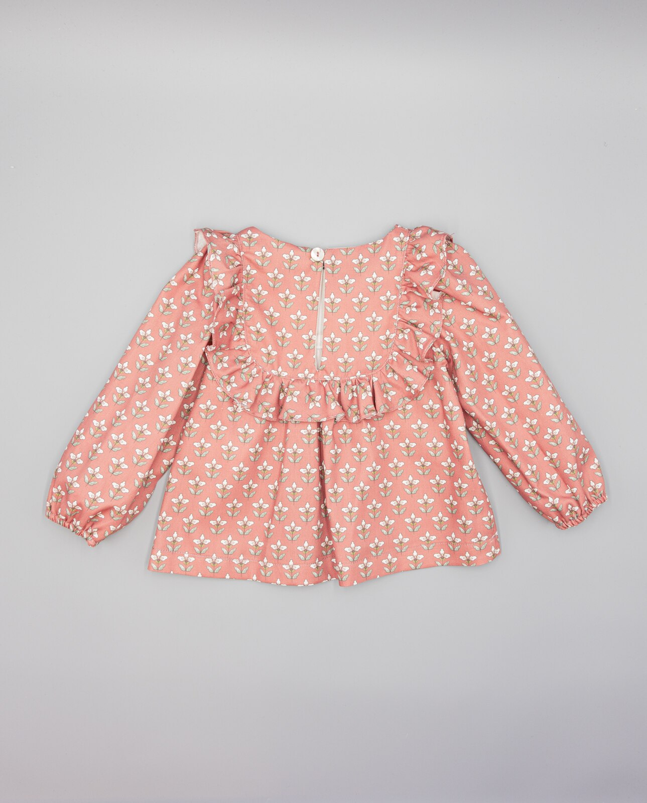 Camisa Infantil de Algodão Branco / Bordeaux-3