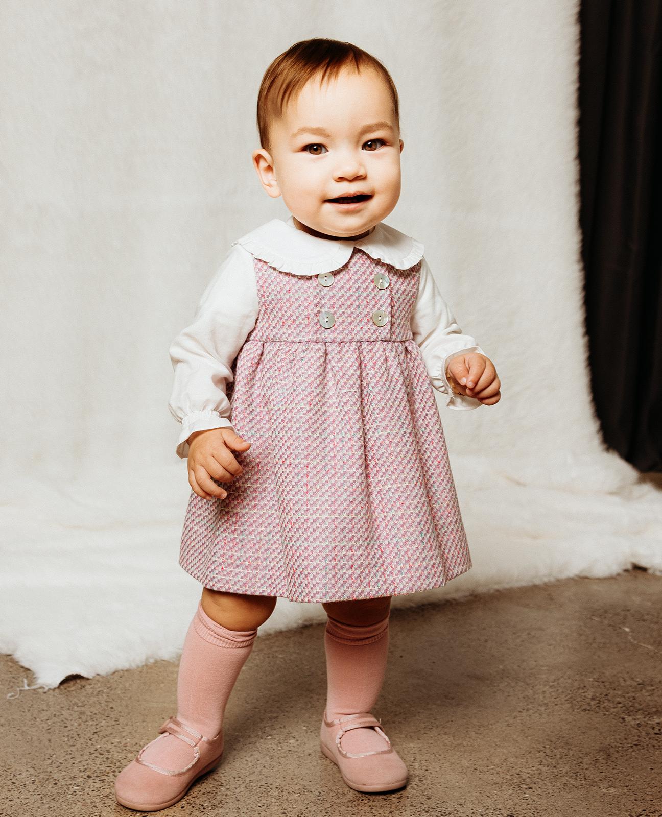 Imagem 0 de Vestido para Bebé com Gola e Botões