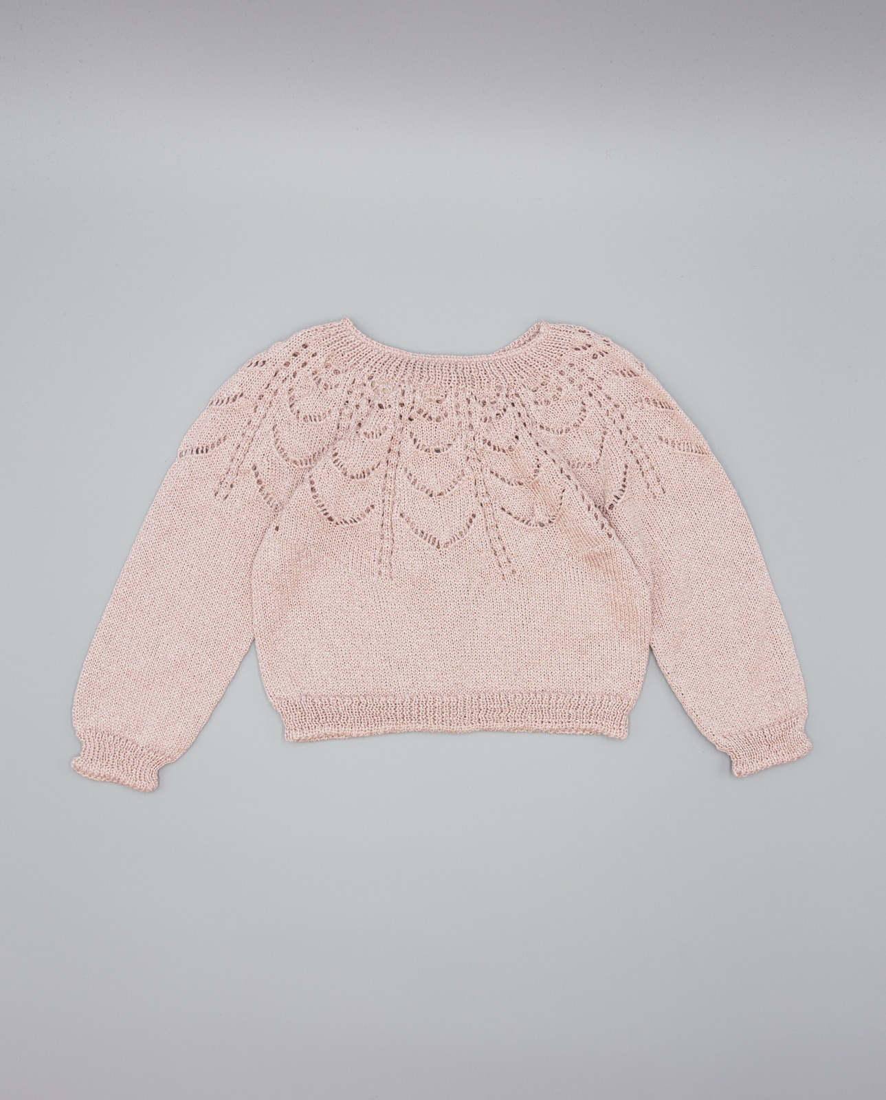 Casaco Infantil com Brilho Rosa-1