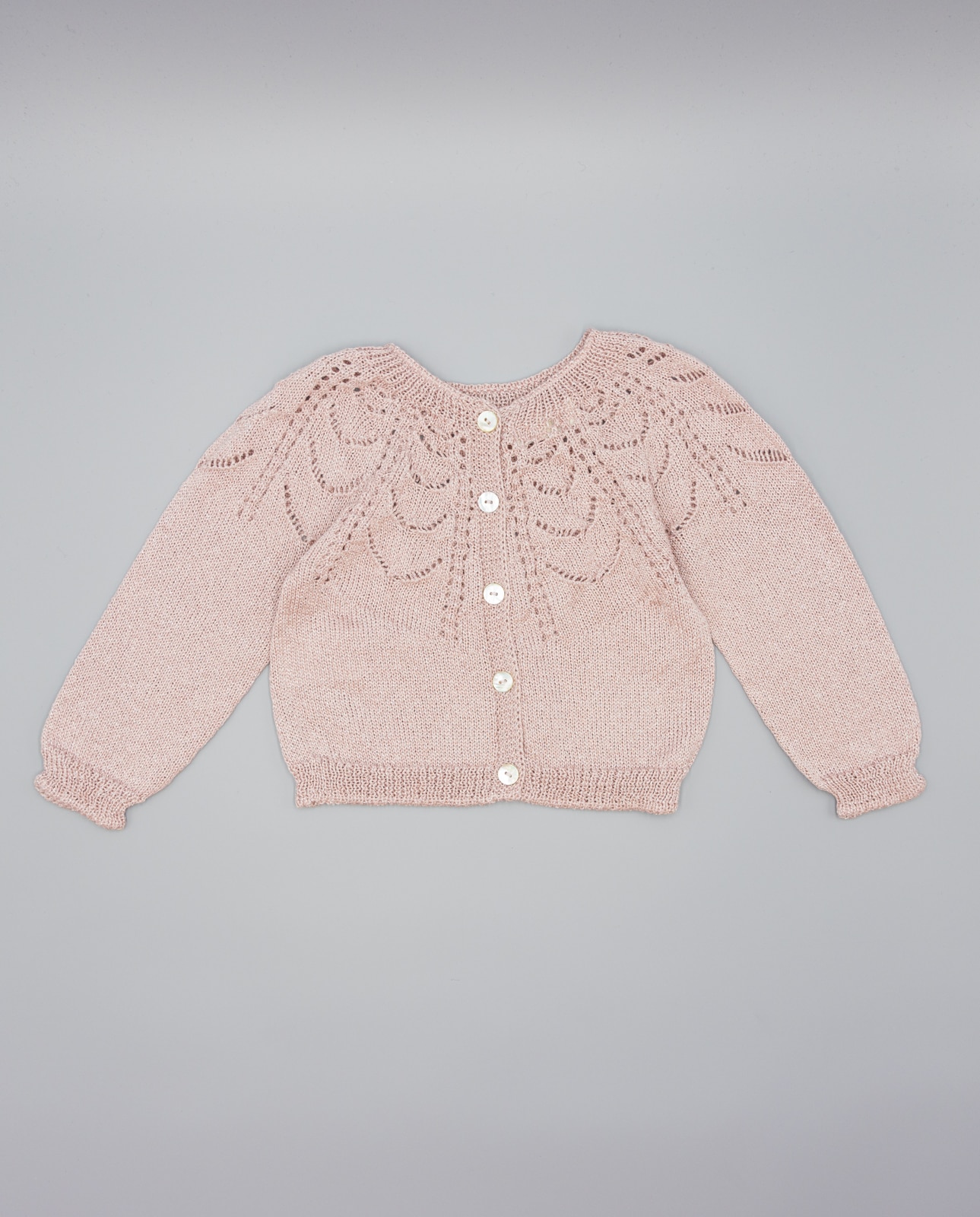 Casaco Infantil com Brilho Rosa-2