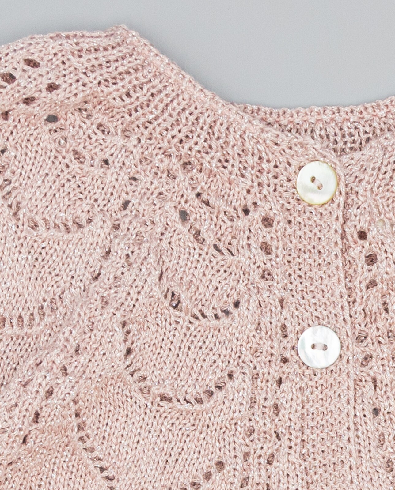 Casaco Infantil com Brilho Rosa-3