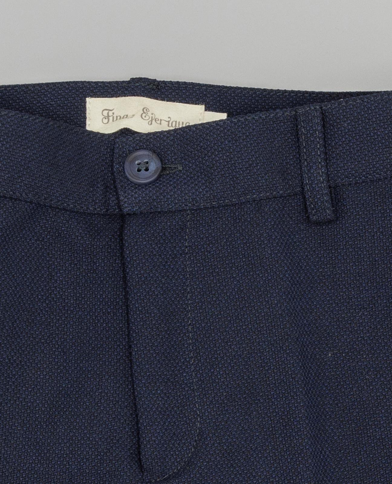 Bermudas Infantil Estruturadas de Vestir com Bolsos Ojal e Cintura Ajustável Azul-marinho-3