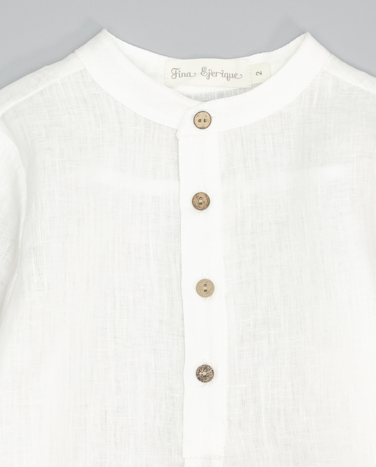 Camisa para Bebé Fina Ejerique Branco-4