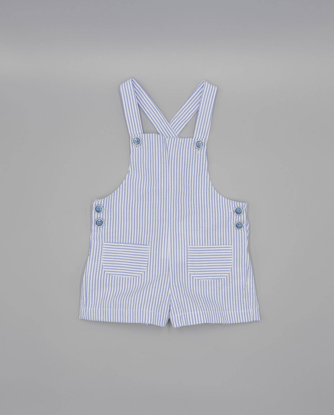 Imagem 0 de Jardineiras para Bebé Seersucker Às Riscas